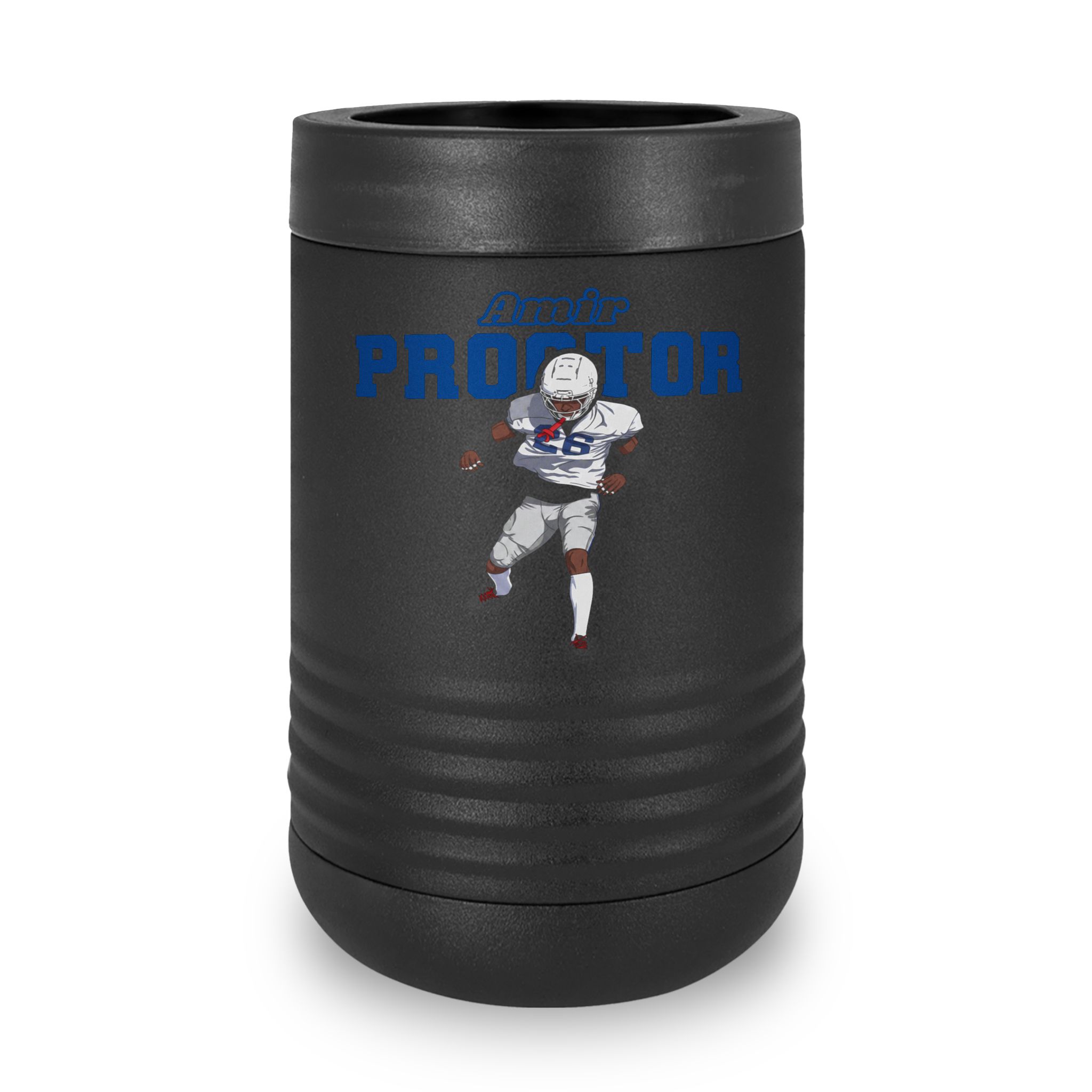 Stainless Can Cooler — character_name_arch in Black