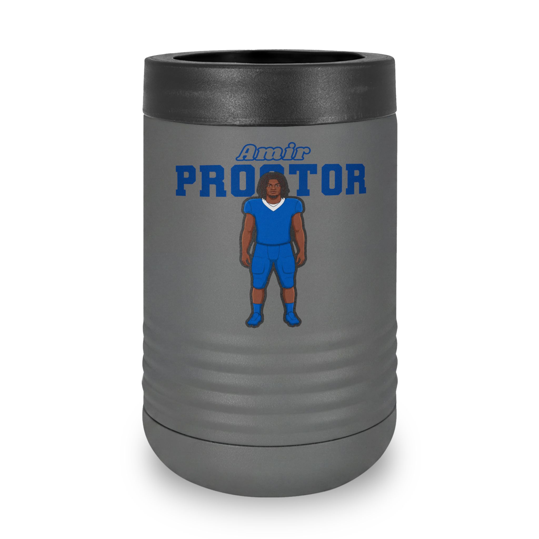 Stainless Can Cooler — character_name_arch in Grey