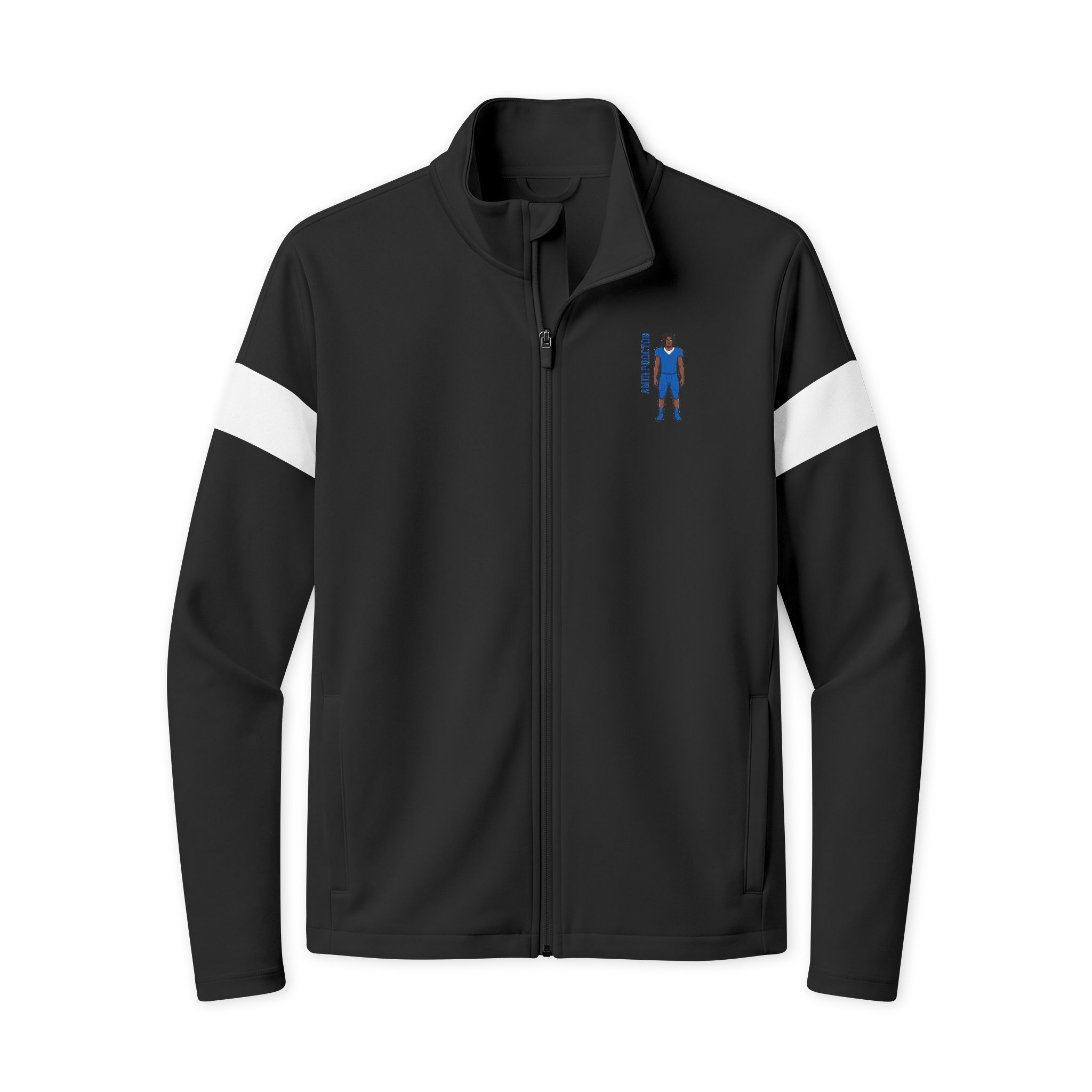 Travel Full-Zip Jacket — character_name_vertical in Black/ White