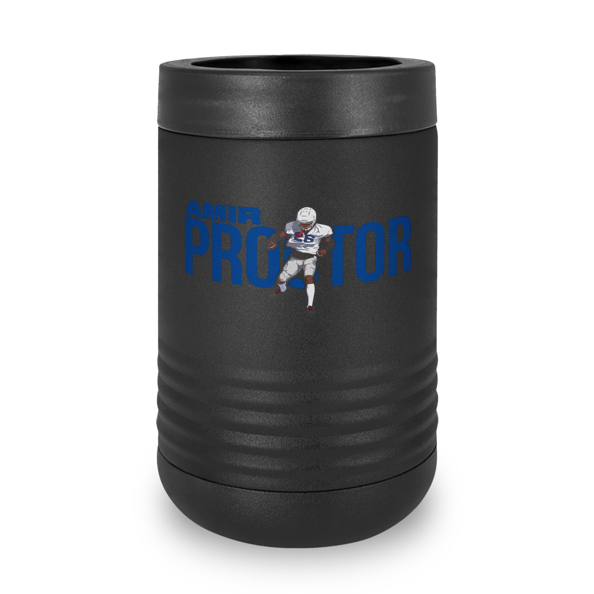 Stainless Can Cooler — character_player_name in Black