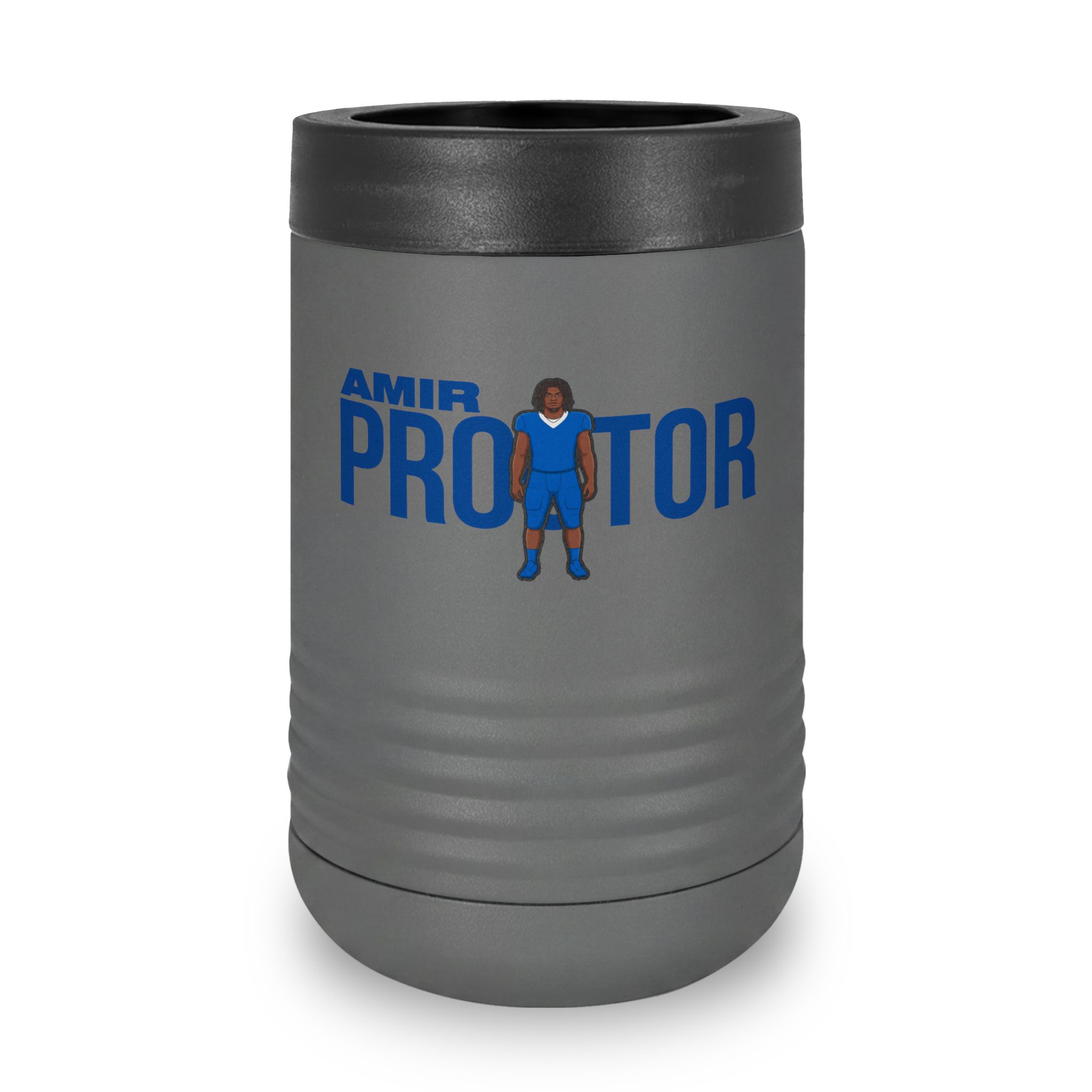 Stainless Can Cooler — character_player_name in Grey