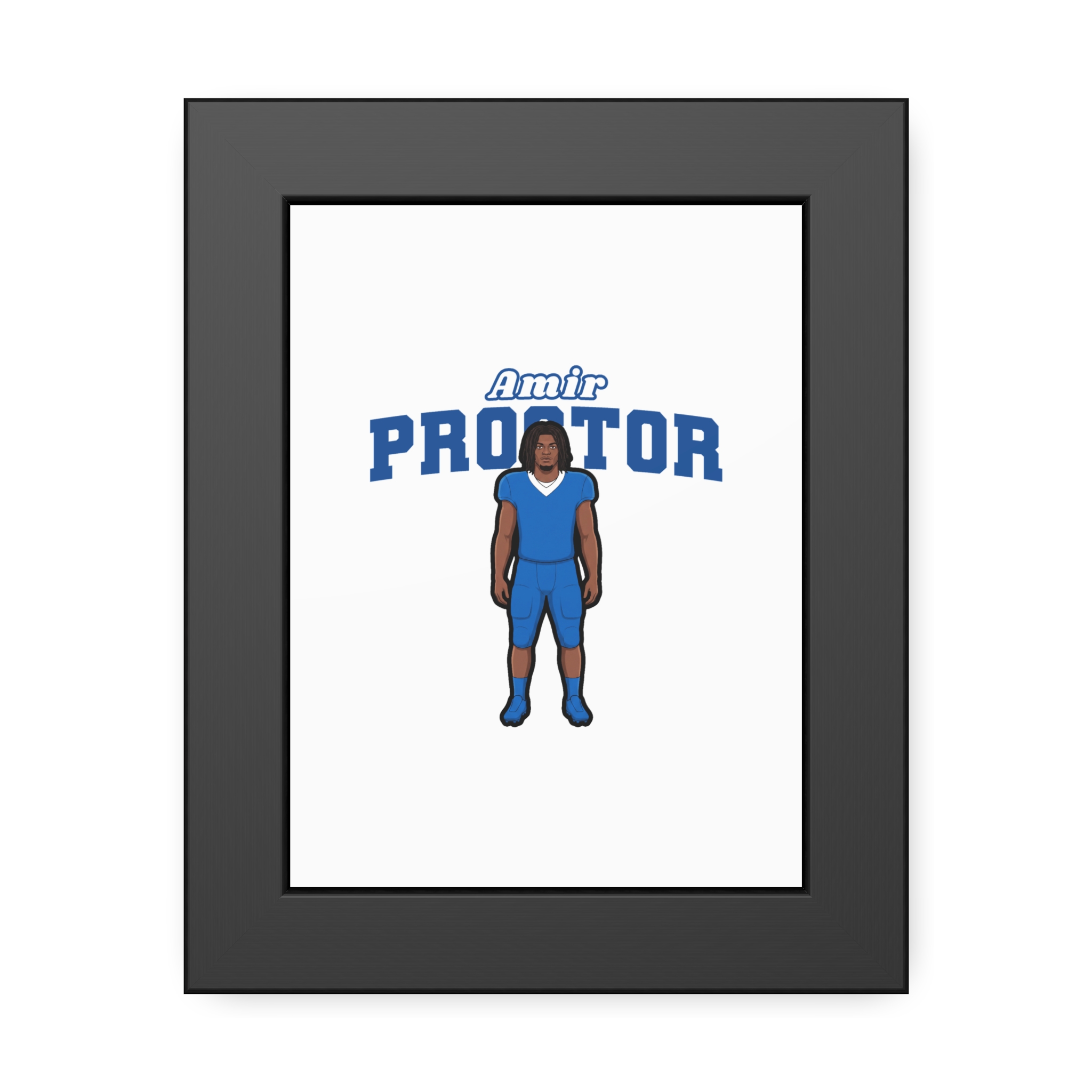 Framed Poster — character_name_arch in Black