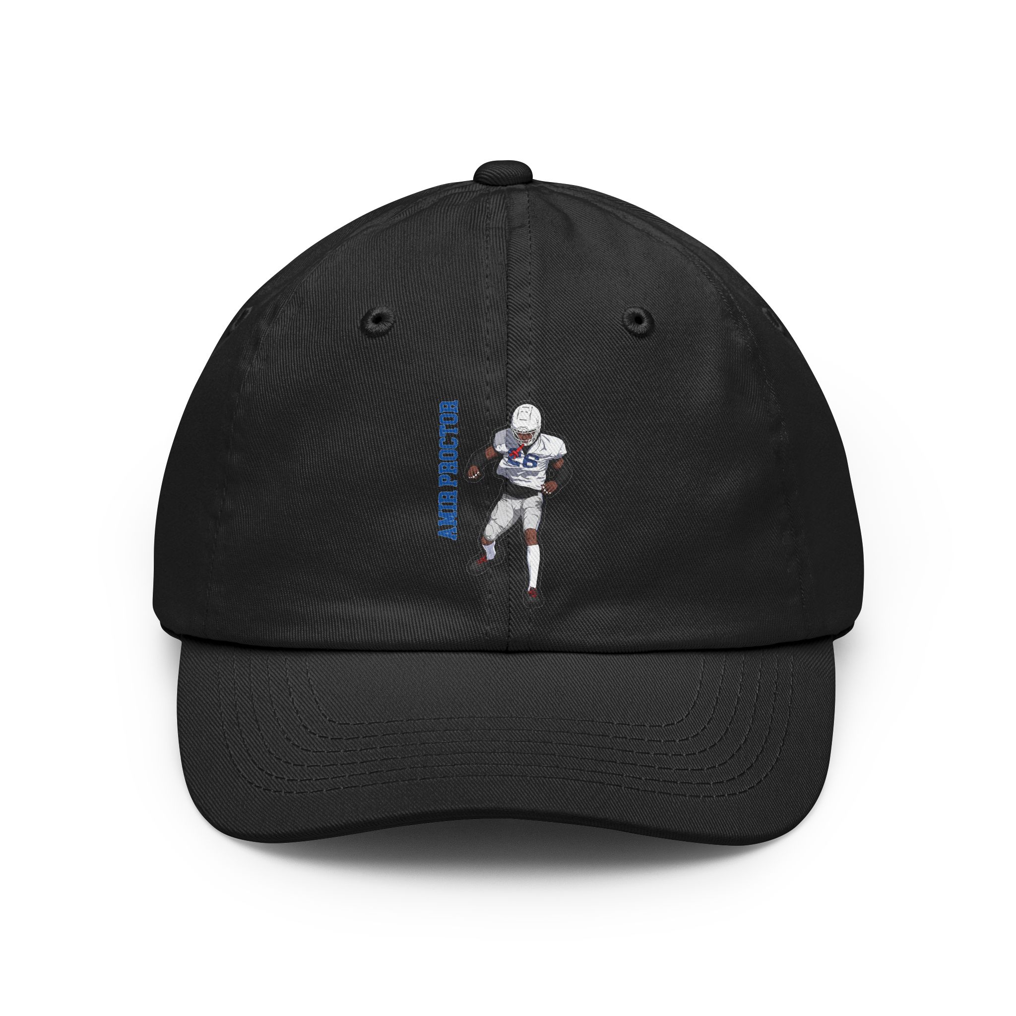 Dad Hat — character_name_vertical in Black