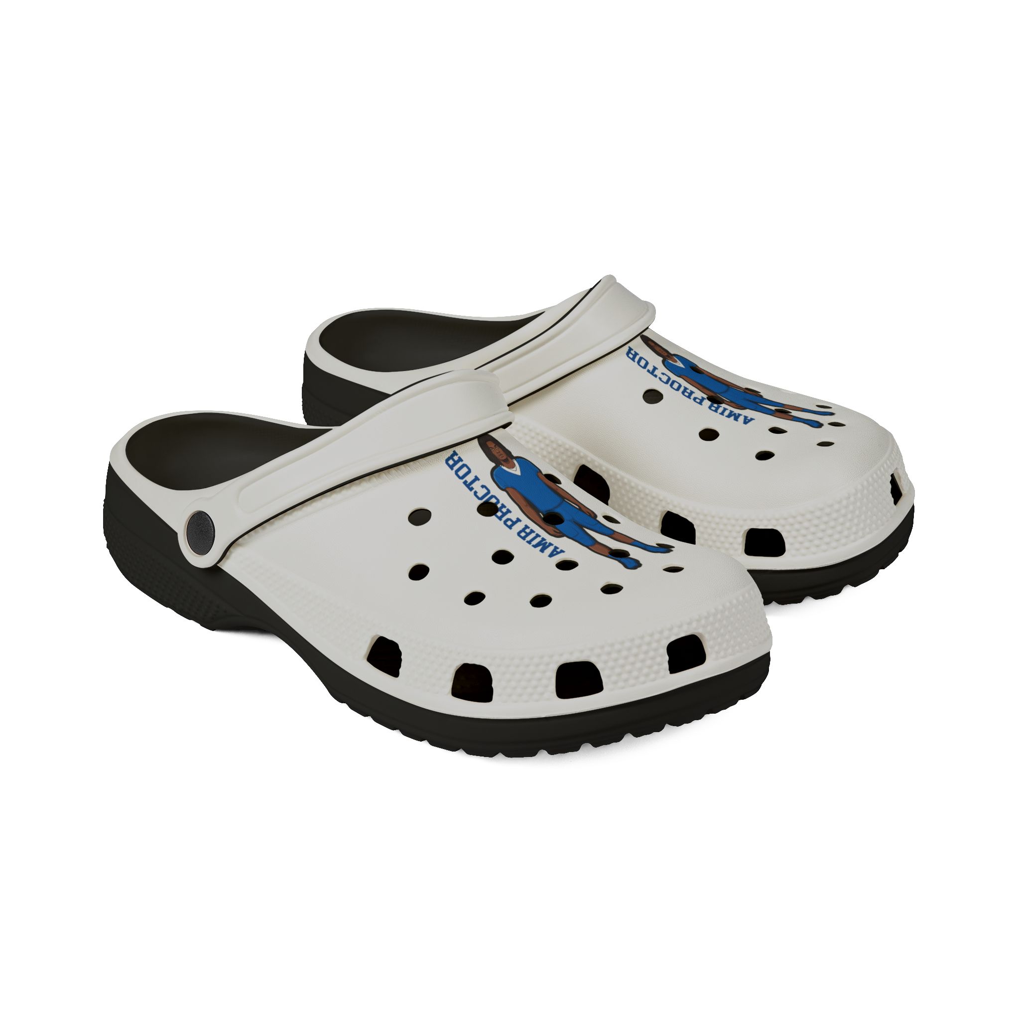 EVA Foam Rubber Shoes — character_name_vertical in Black