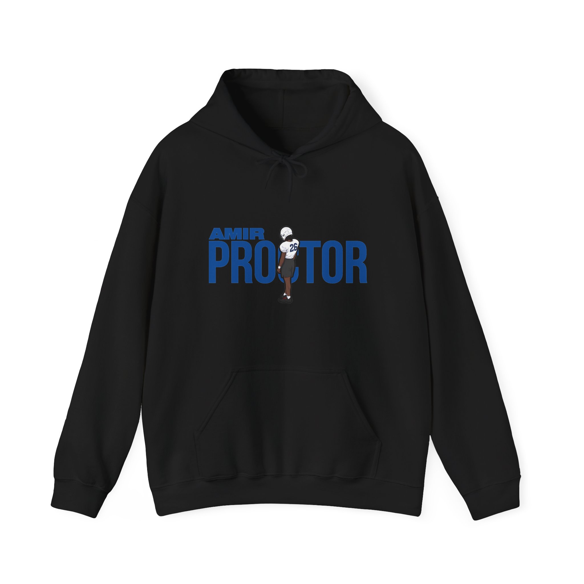Hoodie — character_player_name in Black
