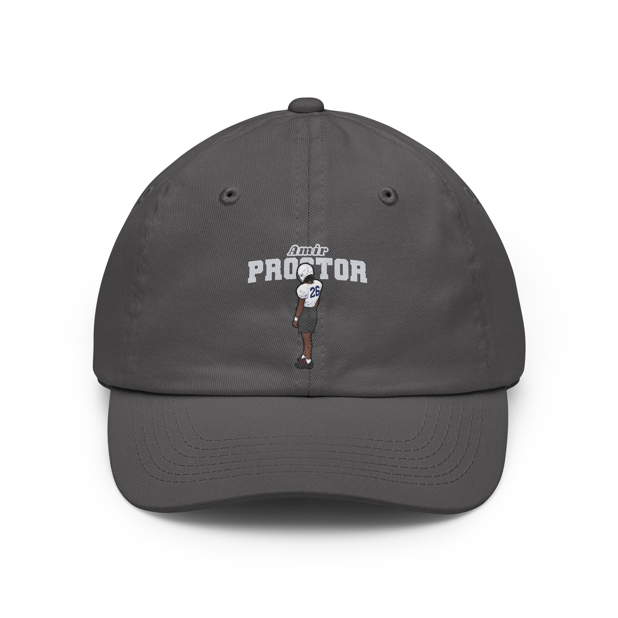 Dad Hat — character_name_arch in Grey