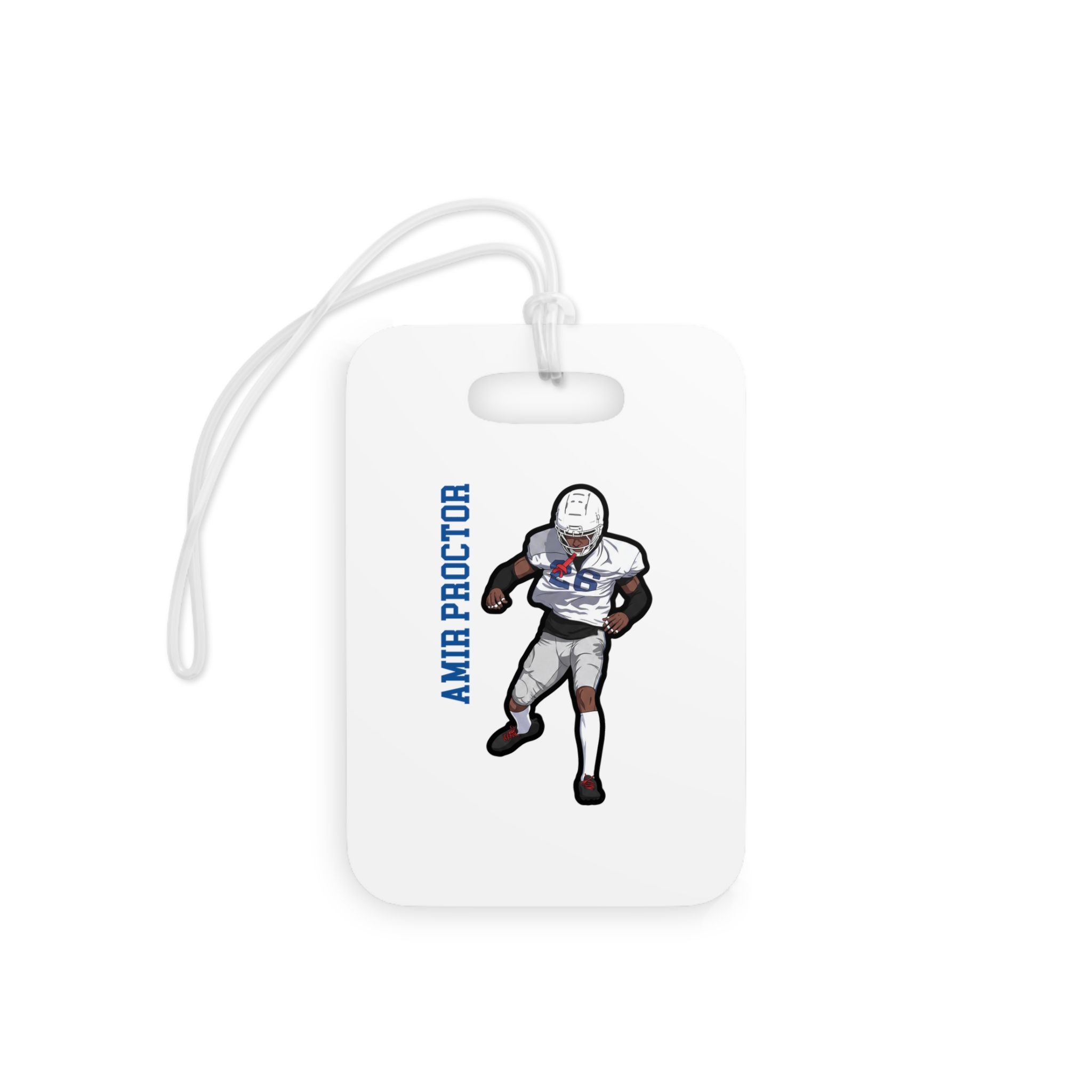 Glossy Luggage Tag — character_name_vertical in Classic