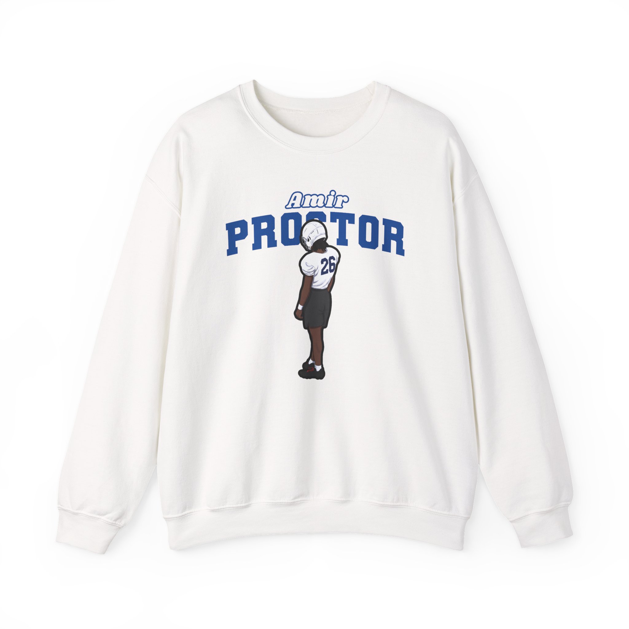 Crewneck Sweatshirt — character_name_arch in White