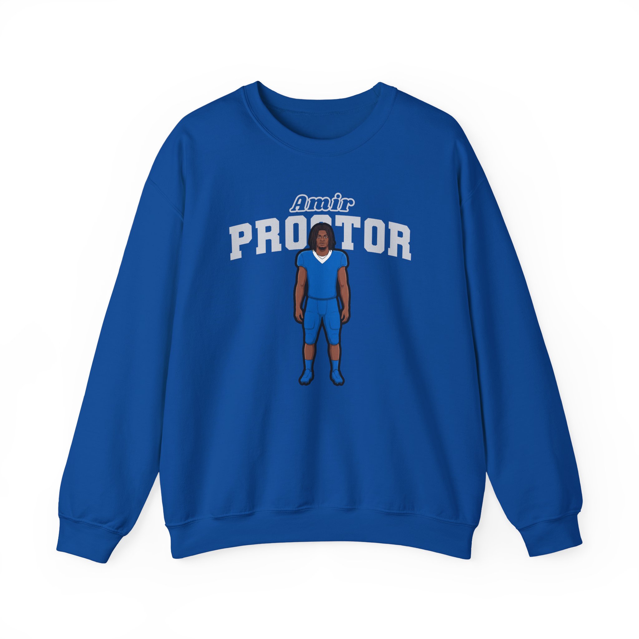 Crewneck Sweatshirt — character_name_arch in Royal
