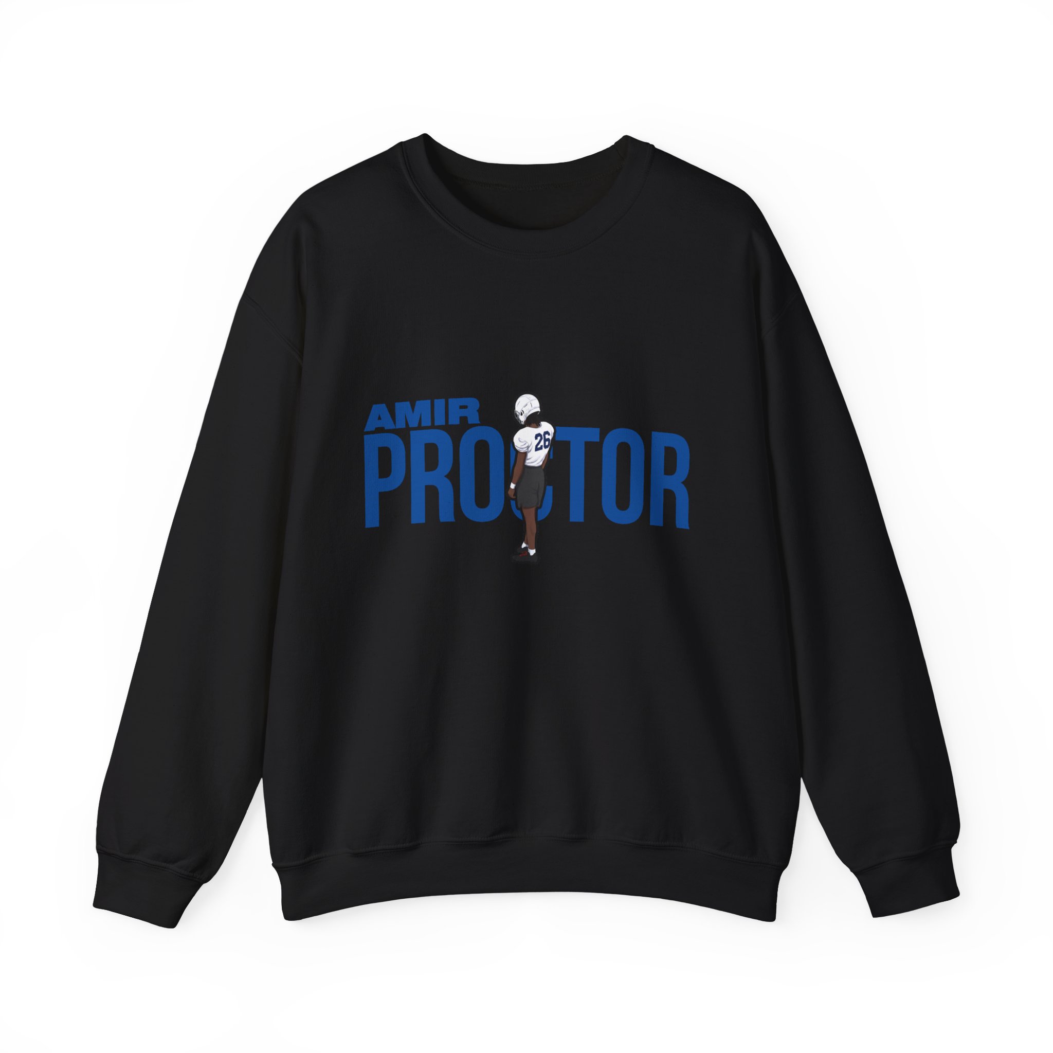 Crewneck Sweatshirt — character_player_name in Black