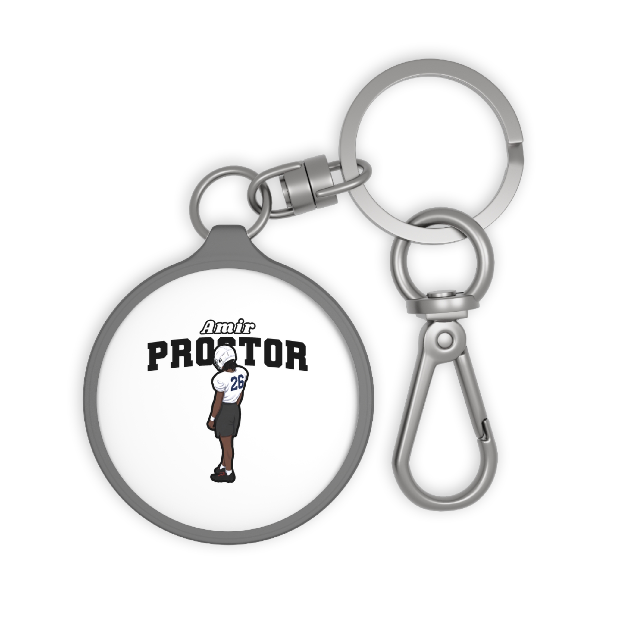 Keychain — character_name_arch in Grey
