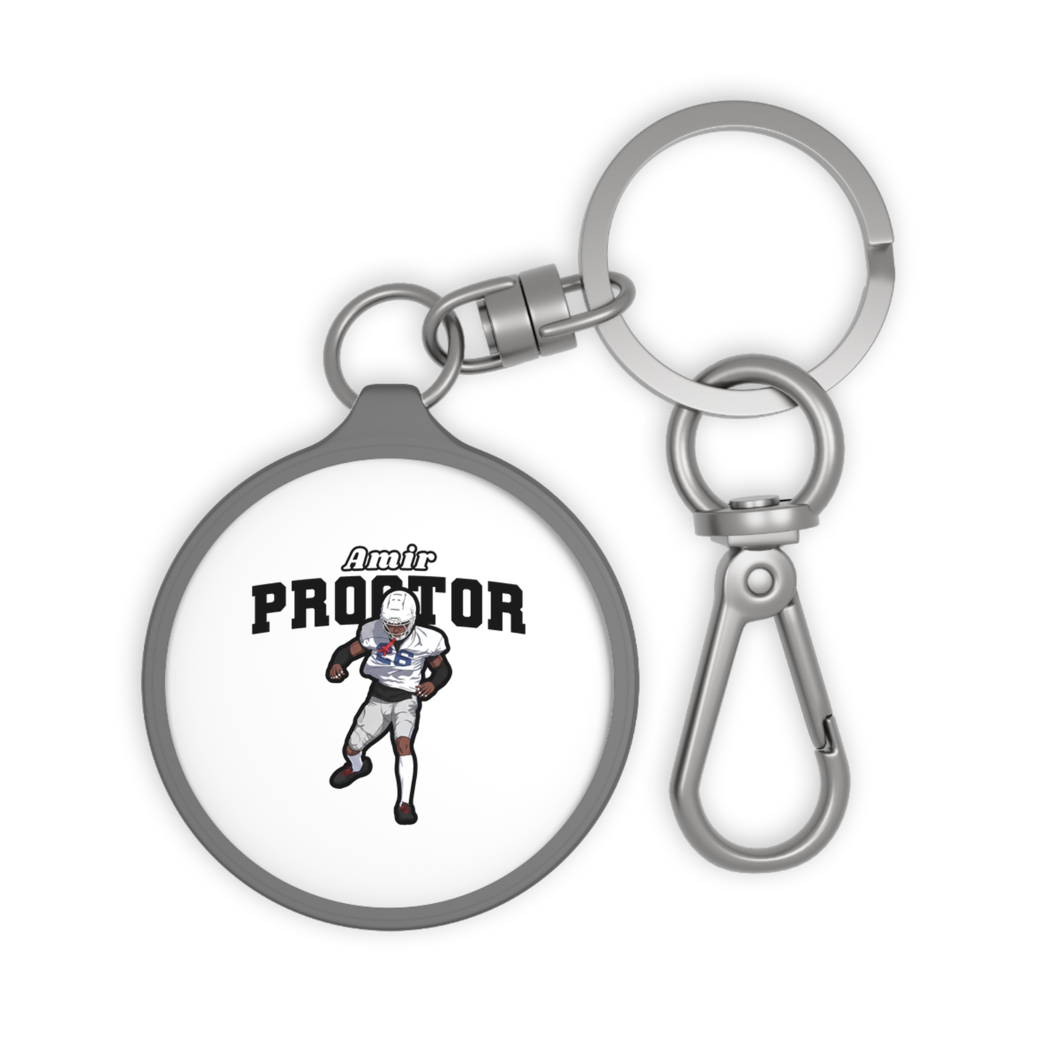 Keychain — character_name_arch in Grey
