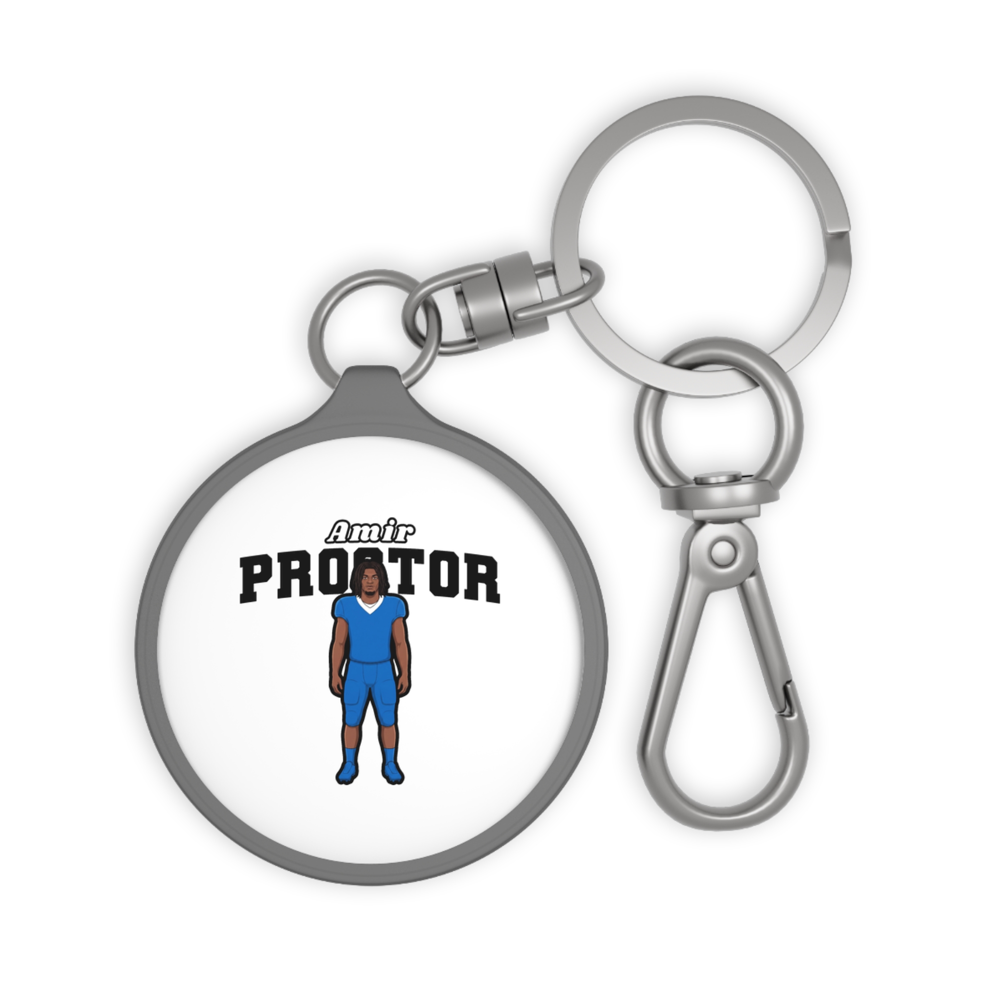 Keychain — character_name_arch in Grey
