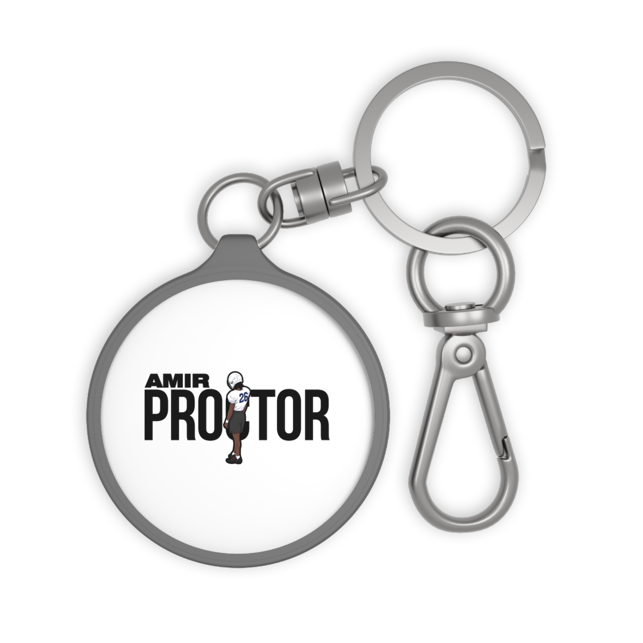 Keychain — character_player_name in Grey