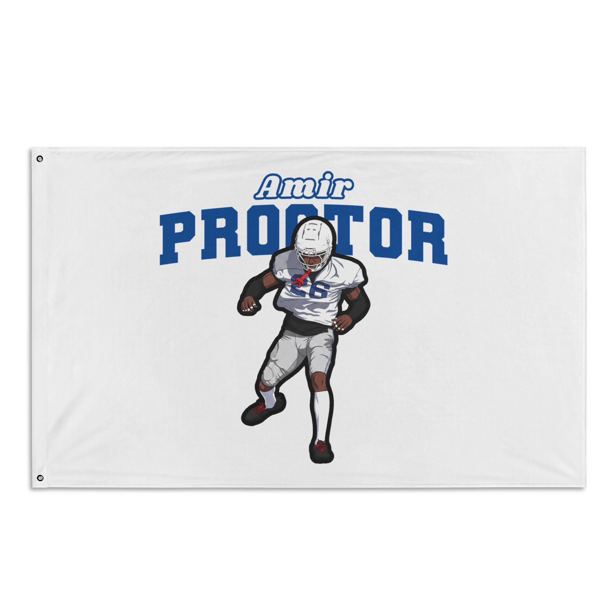 All-Over Print Flag — character_name_arch in Classic