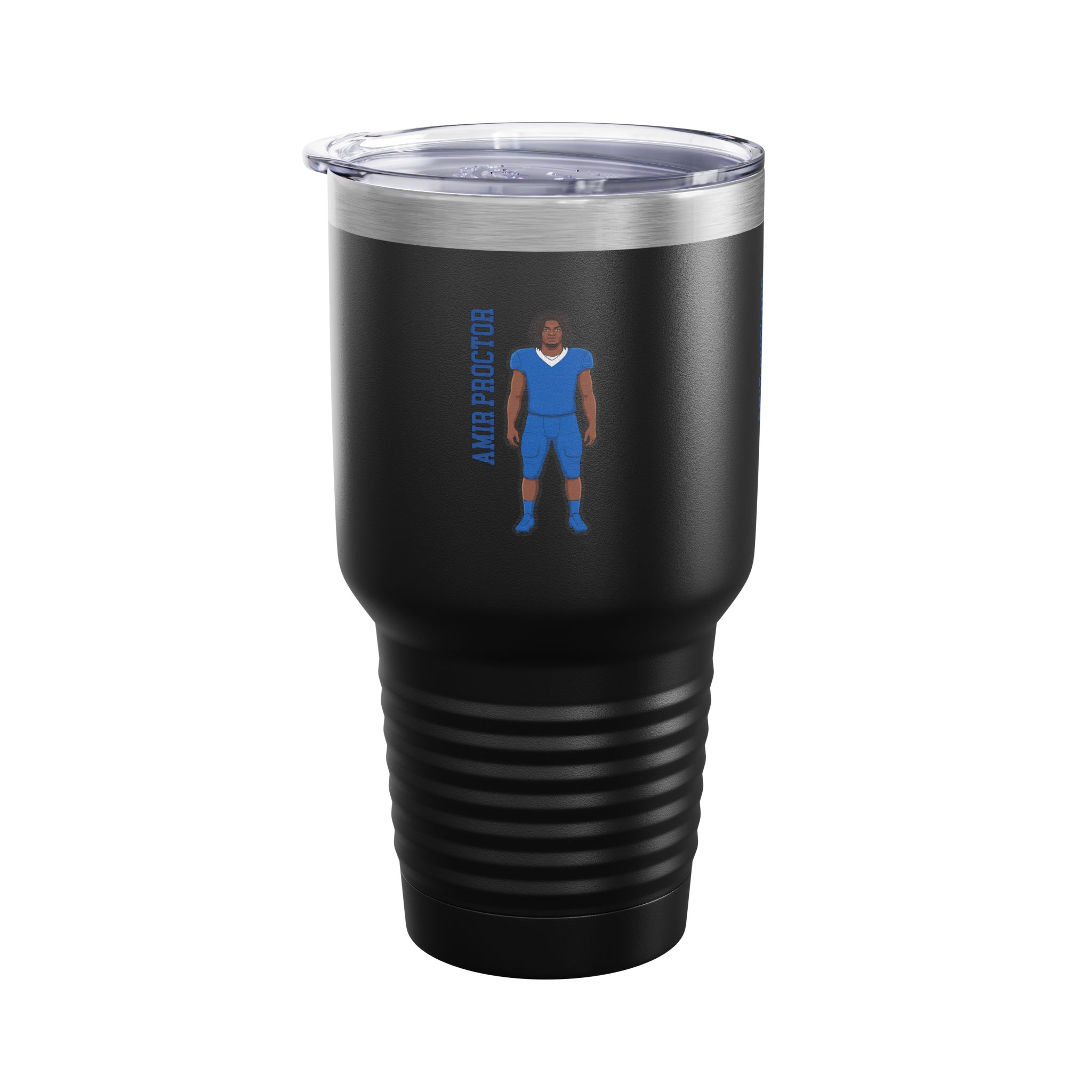 30oz Tumbler — character_name_vertical in Black