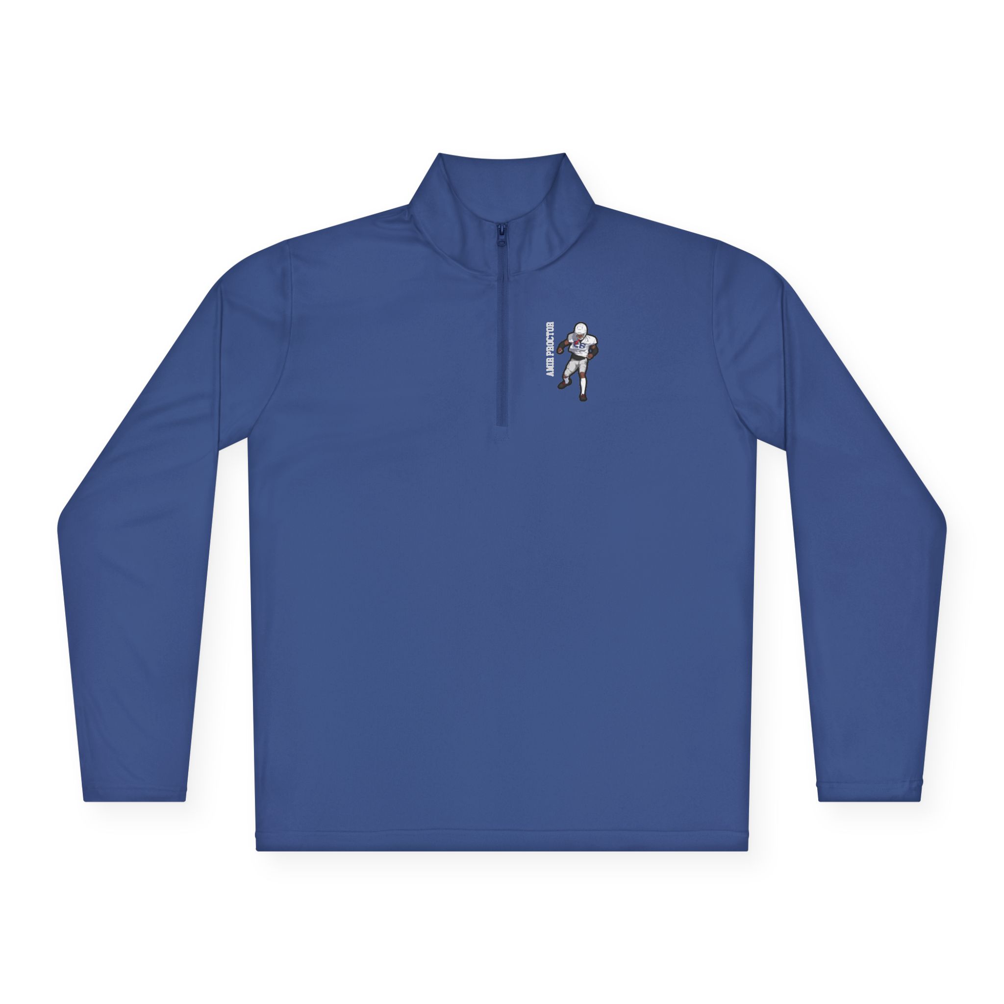 Q-Zip Pullover — character_name_vertical in Royal