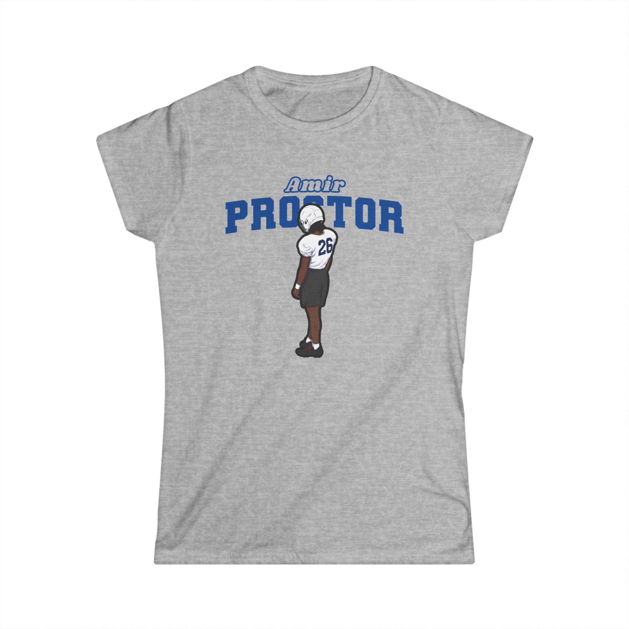 Women's Softstyle Tee — character_name_arch in Grey