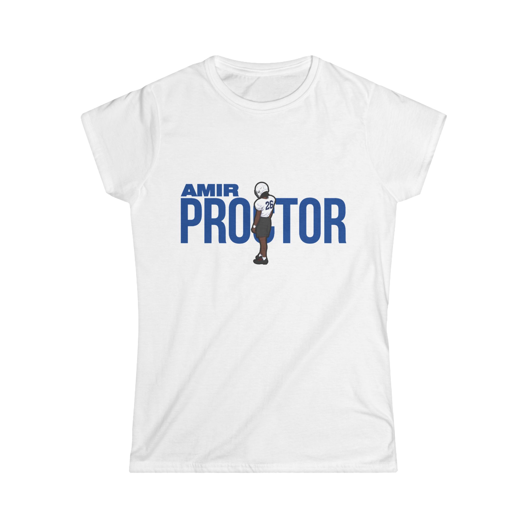 Women's Softstyle Tee — character_player_name in White