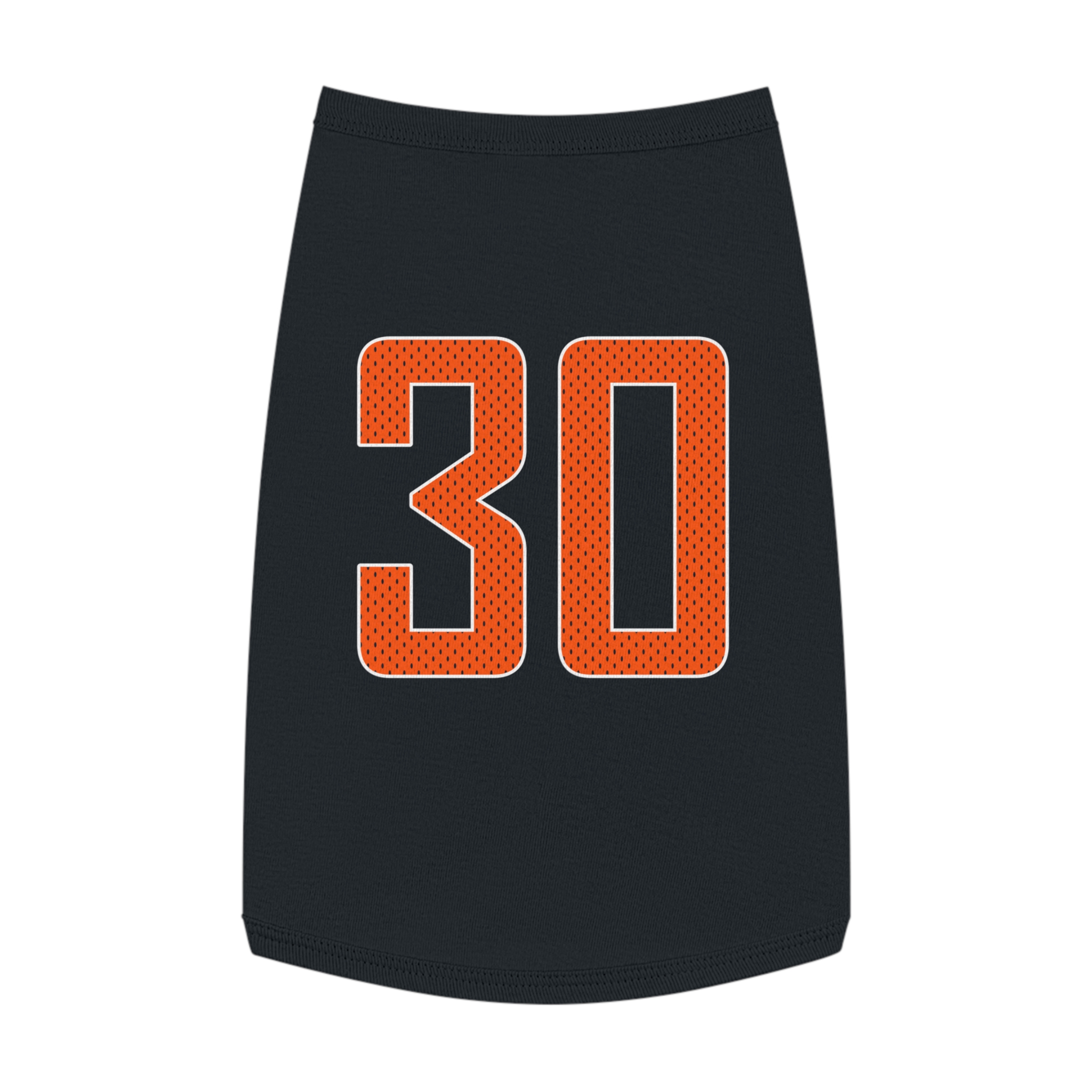 Pet Tank Top — mesh_shirsey_number in Black