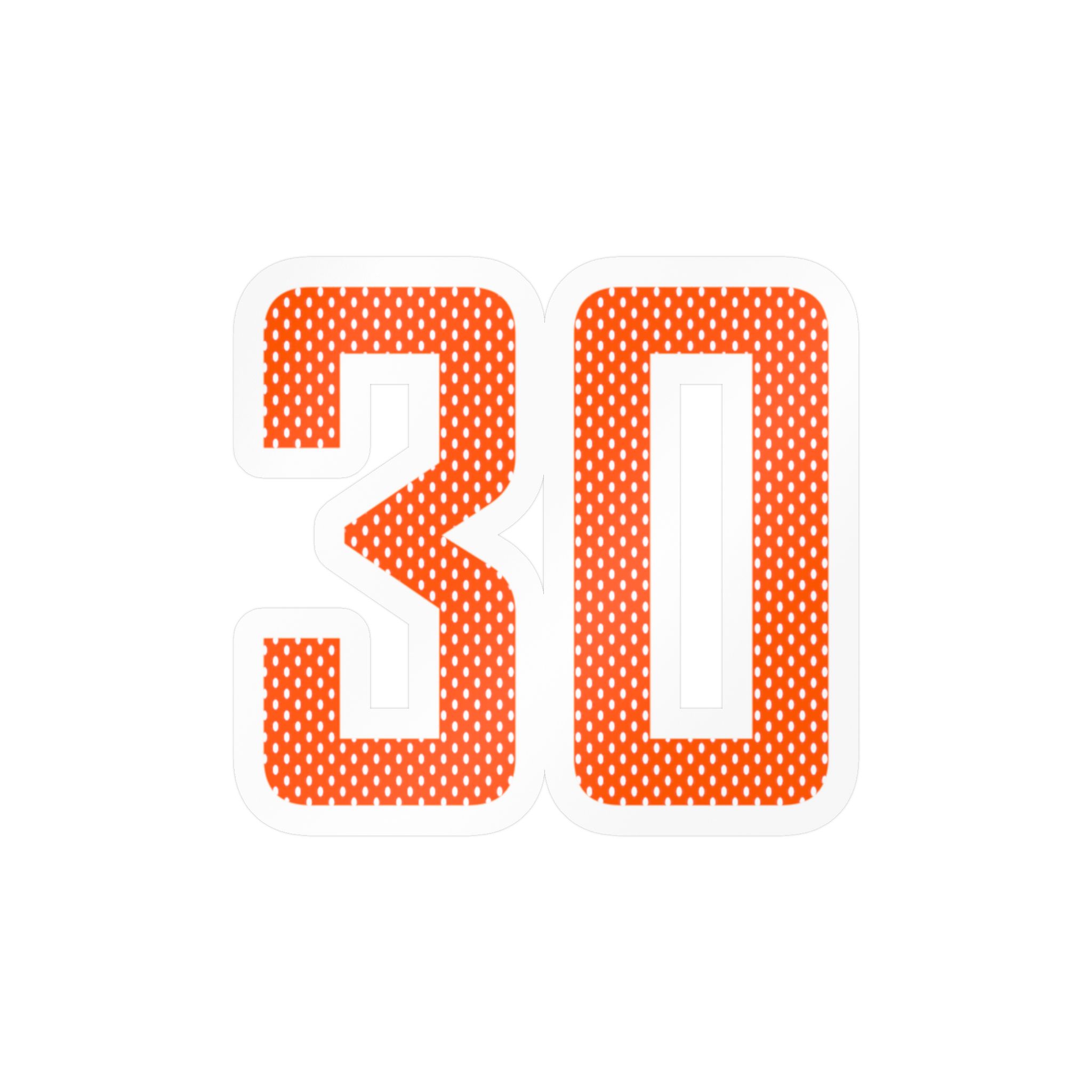 Vinyl Sticker — mesh_shirsey_number in Classic