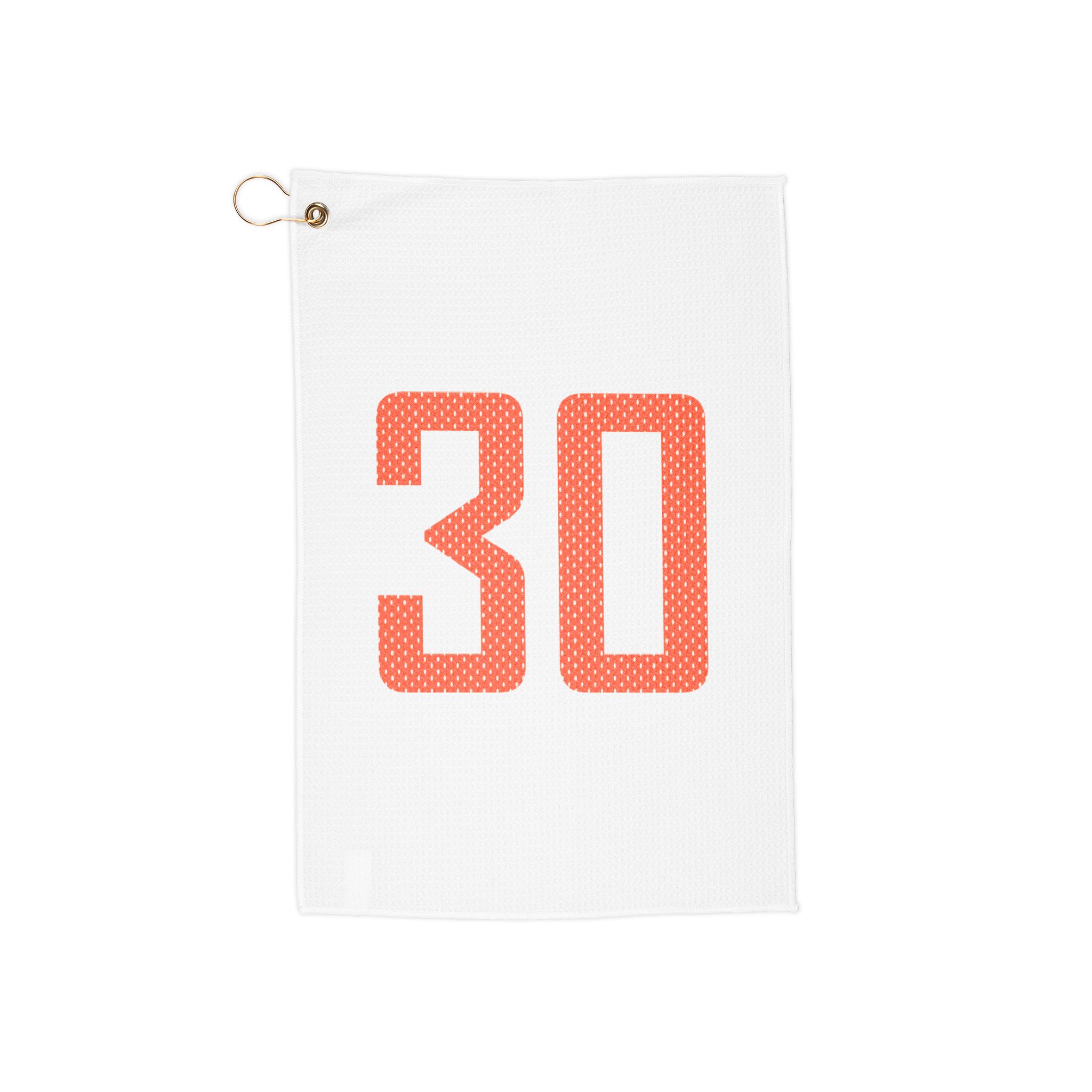 Golf Towel — mesh_shirsey_number in Classic
