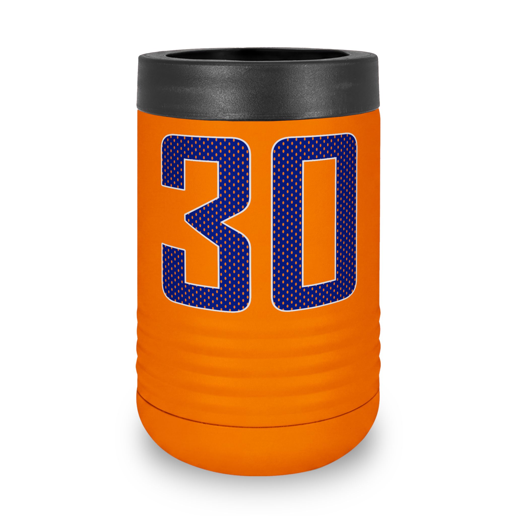 Stainless Can Cooler — mesh_shirsey_number in Orange