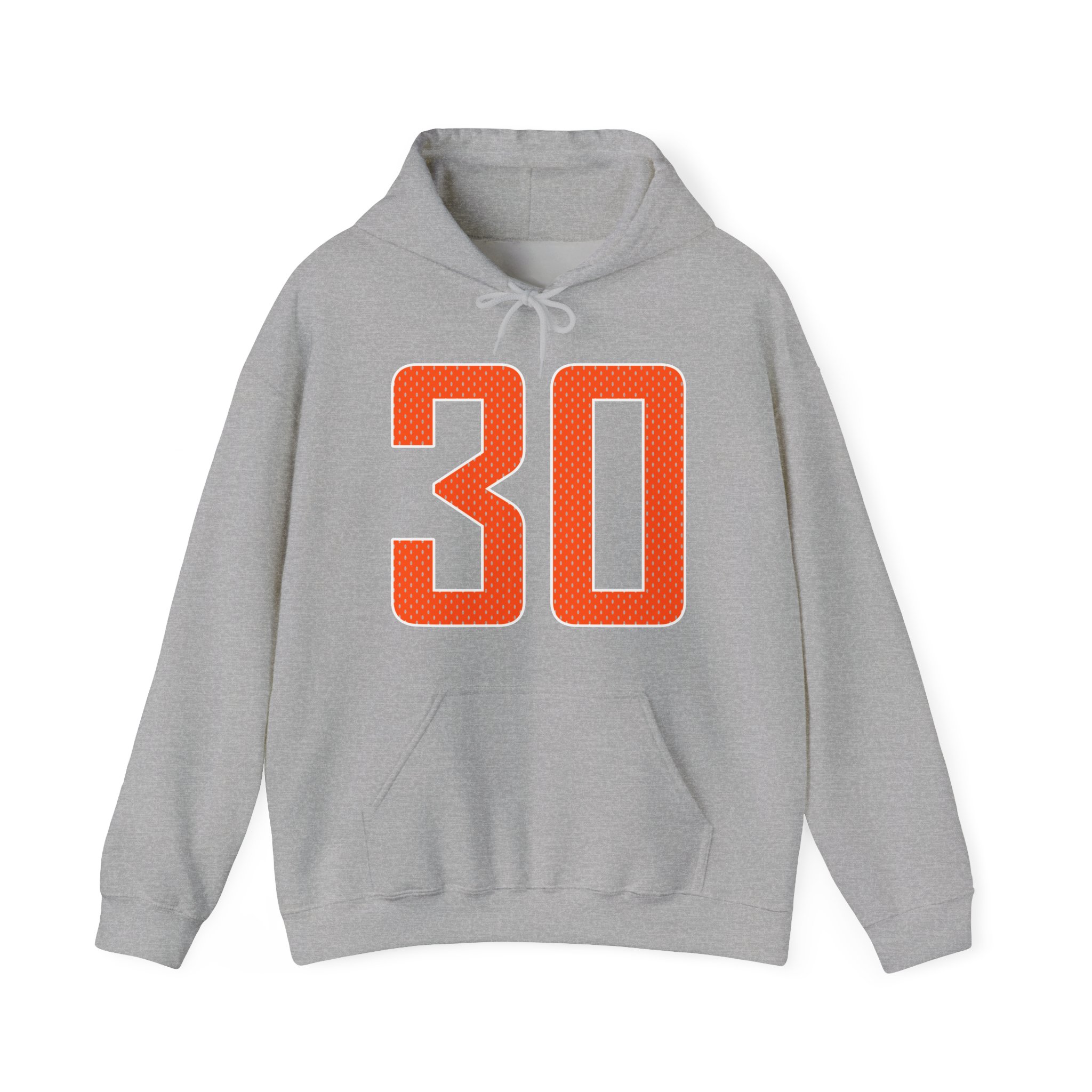 Hoodie — mesh_shirsey_number in Grey