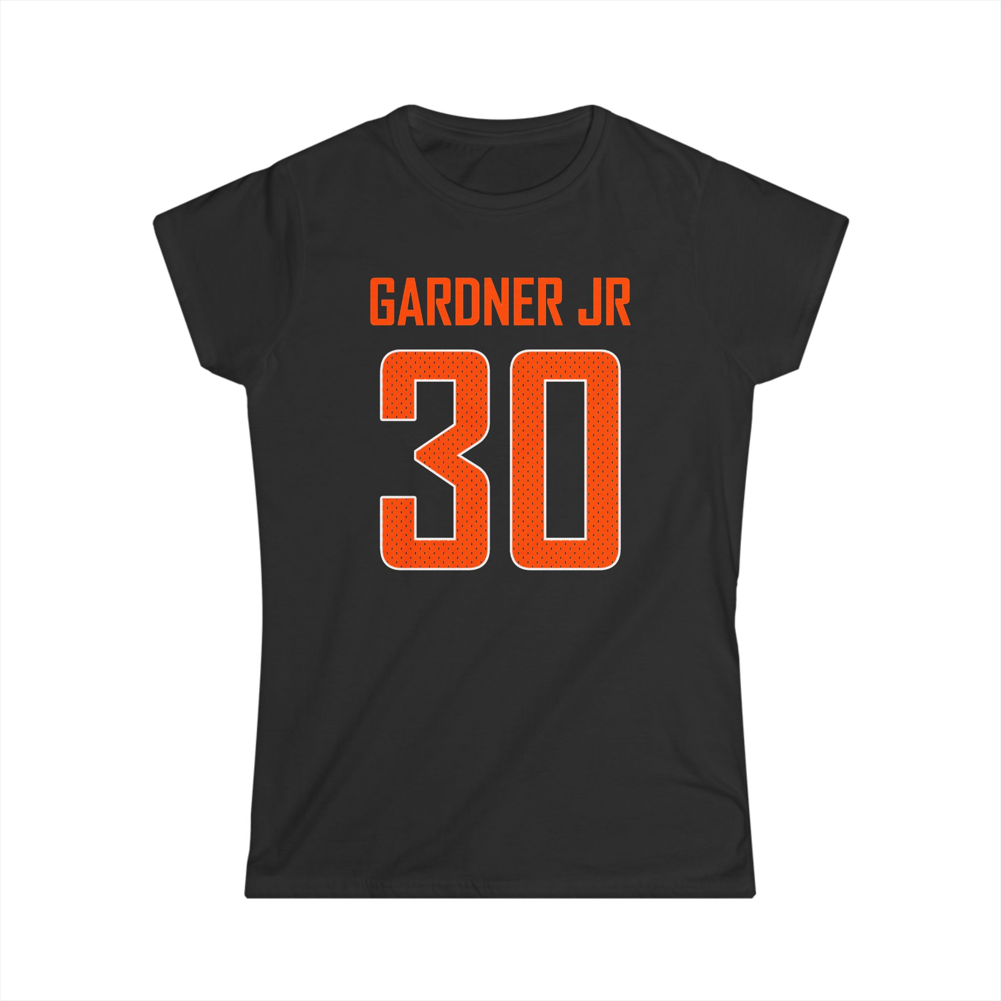 Women's Softstyle Tee — mesh_shirsey in Black