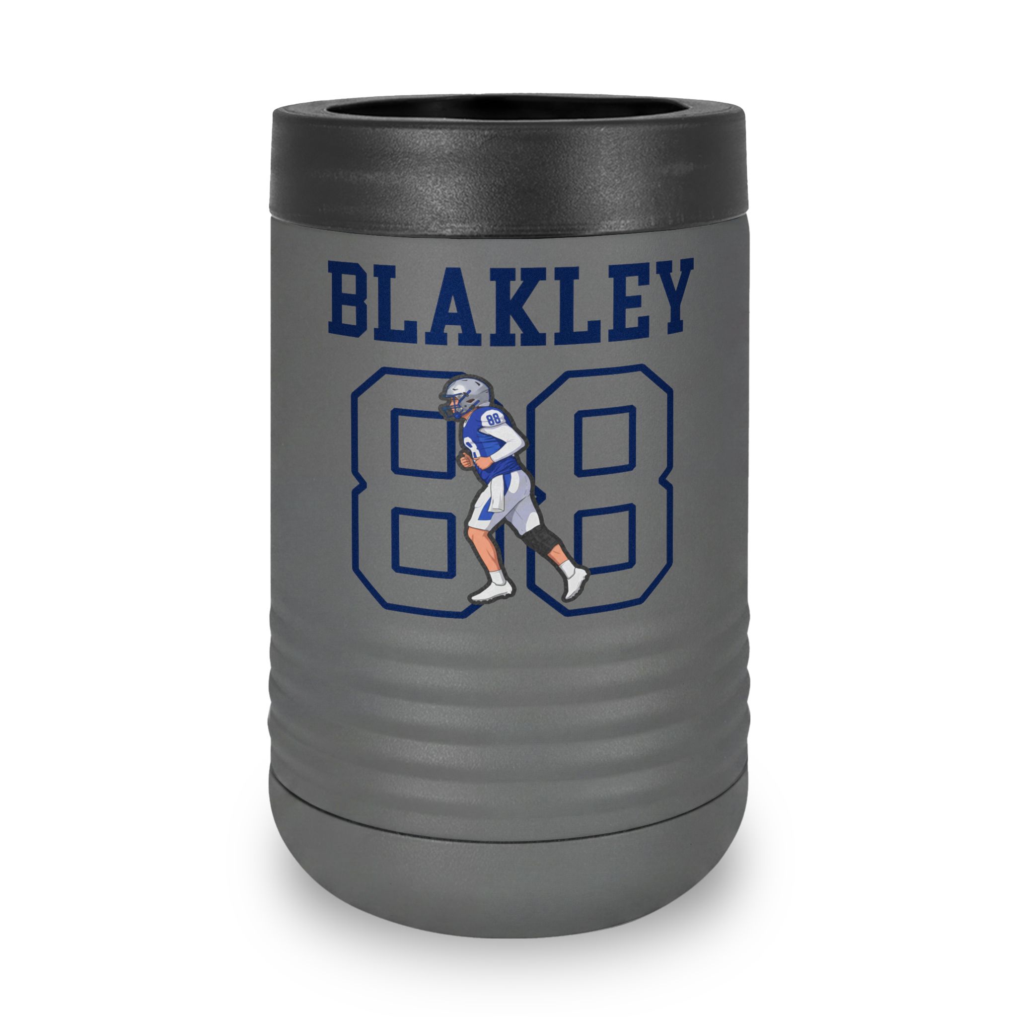 Stainless Can Cooler — character_shirsey in Grey