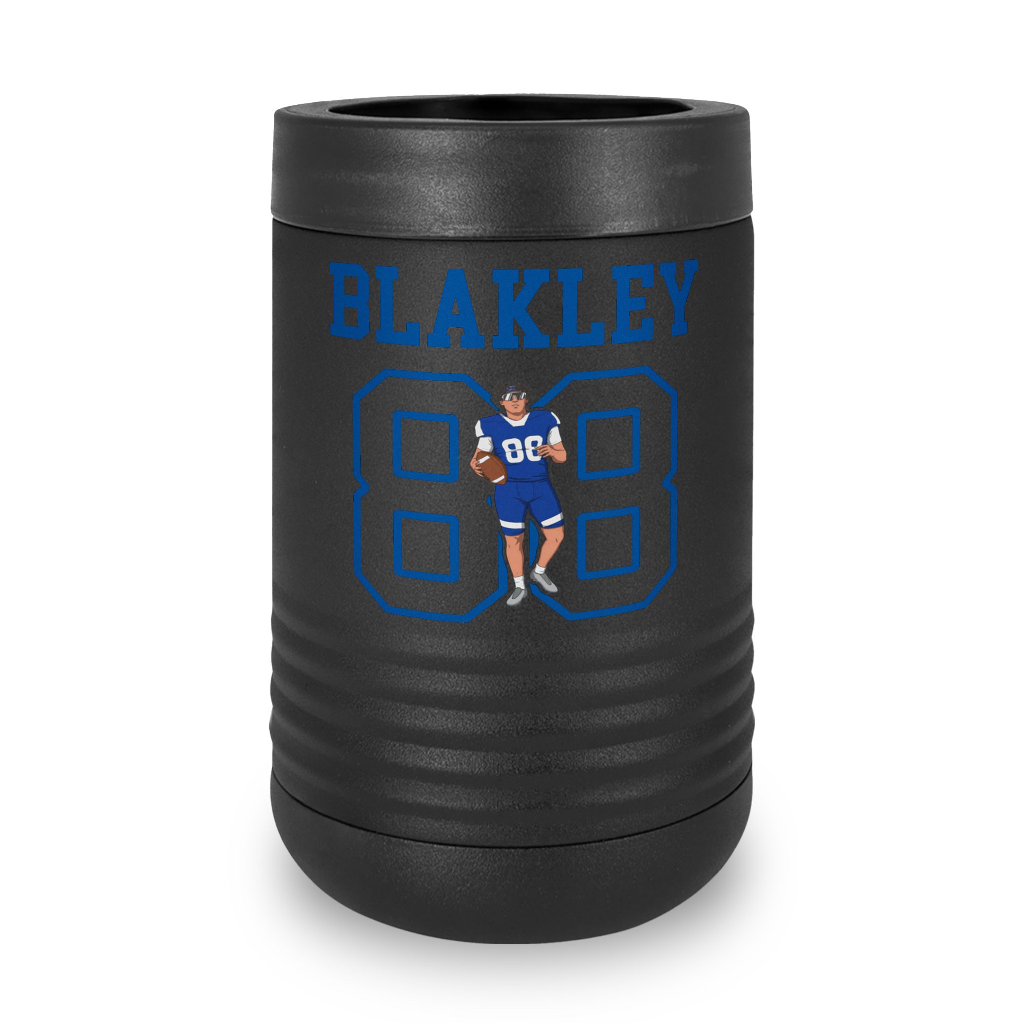 Stainless Can Cooler — character_shirsey in Black