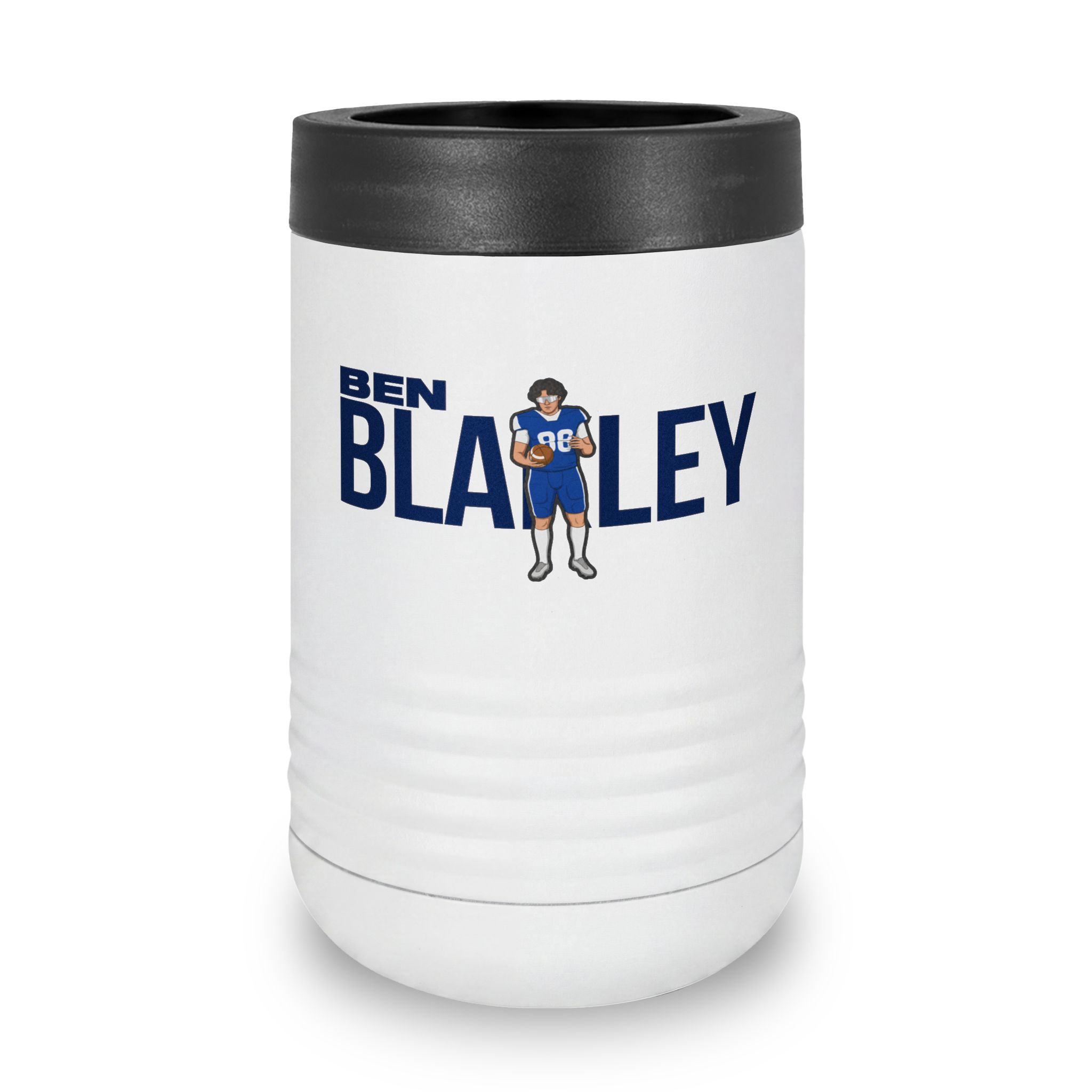 Stainless Can Cooler — character_player_name in White