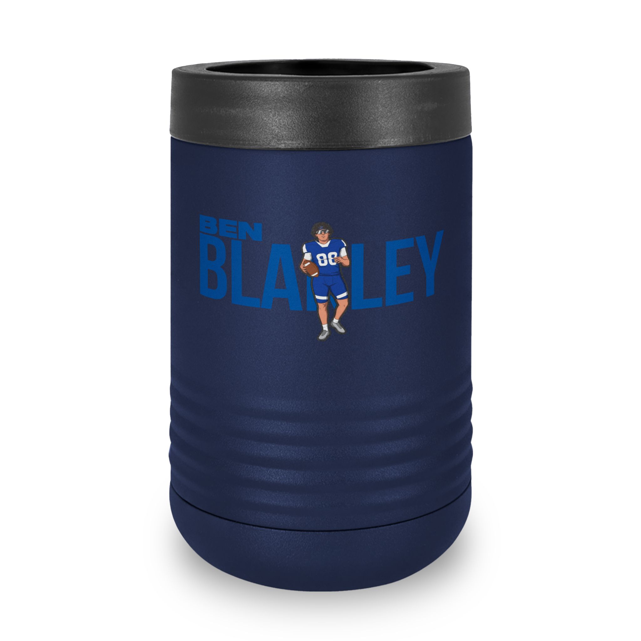 Stainless Can Cooler — character_player_name in Navy