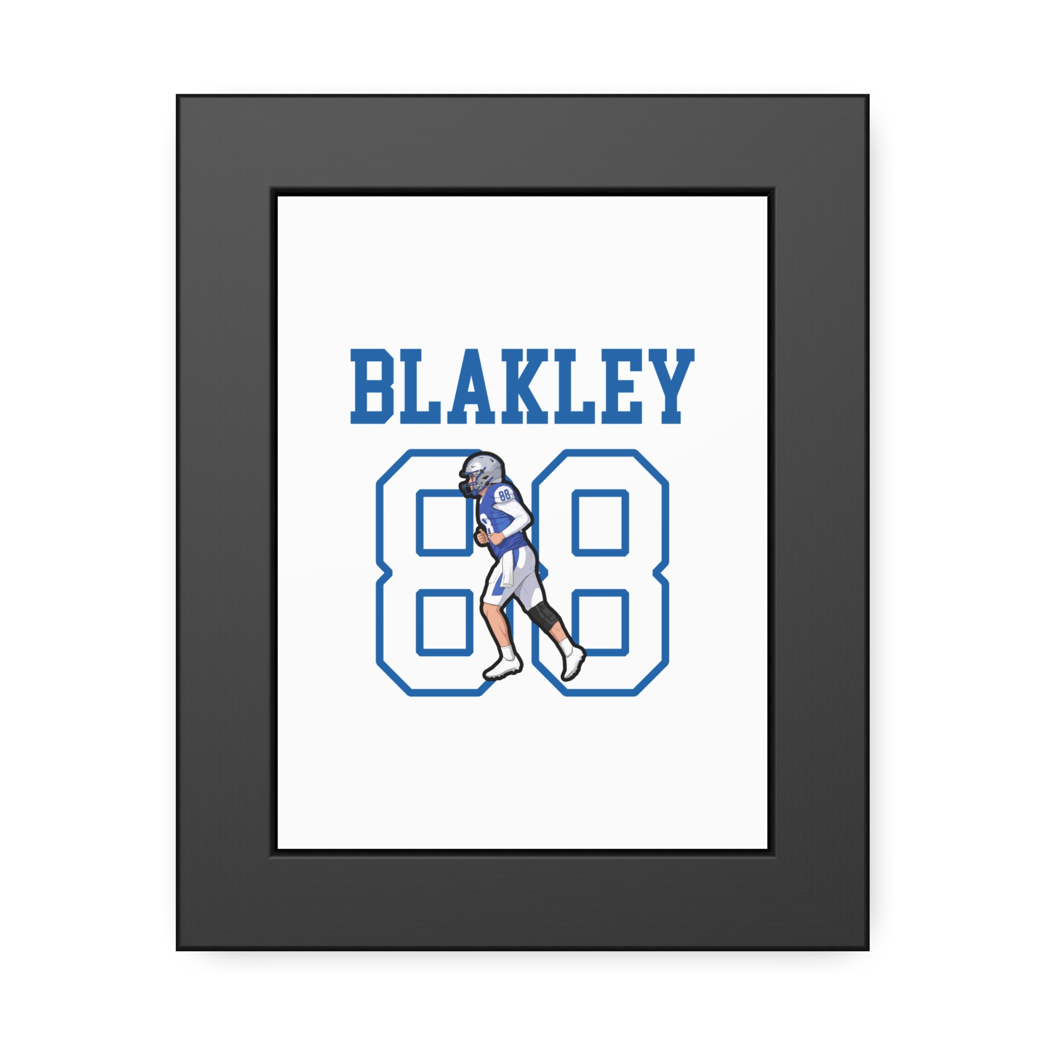 Framed Poster — character_shirsey in Black