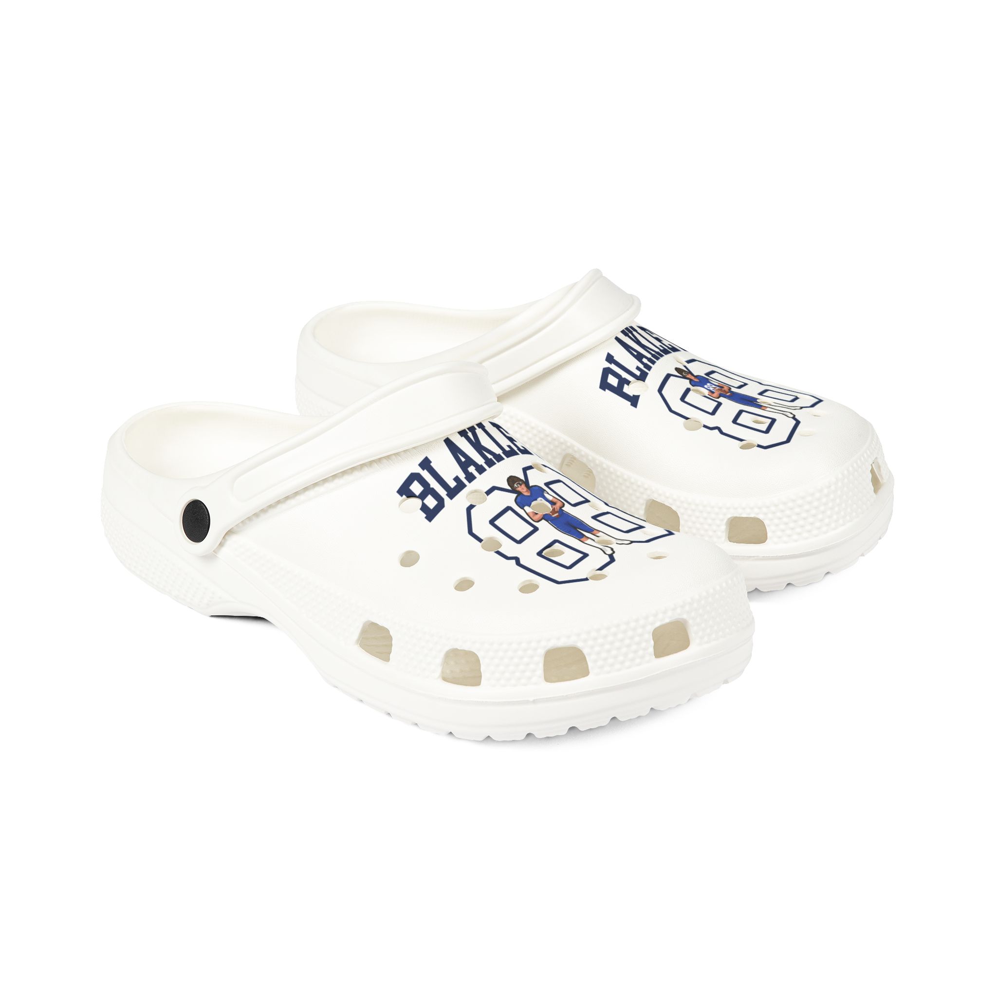 Rubber Clogs — character_shirsey in White