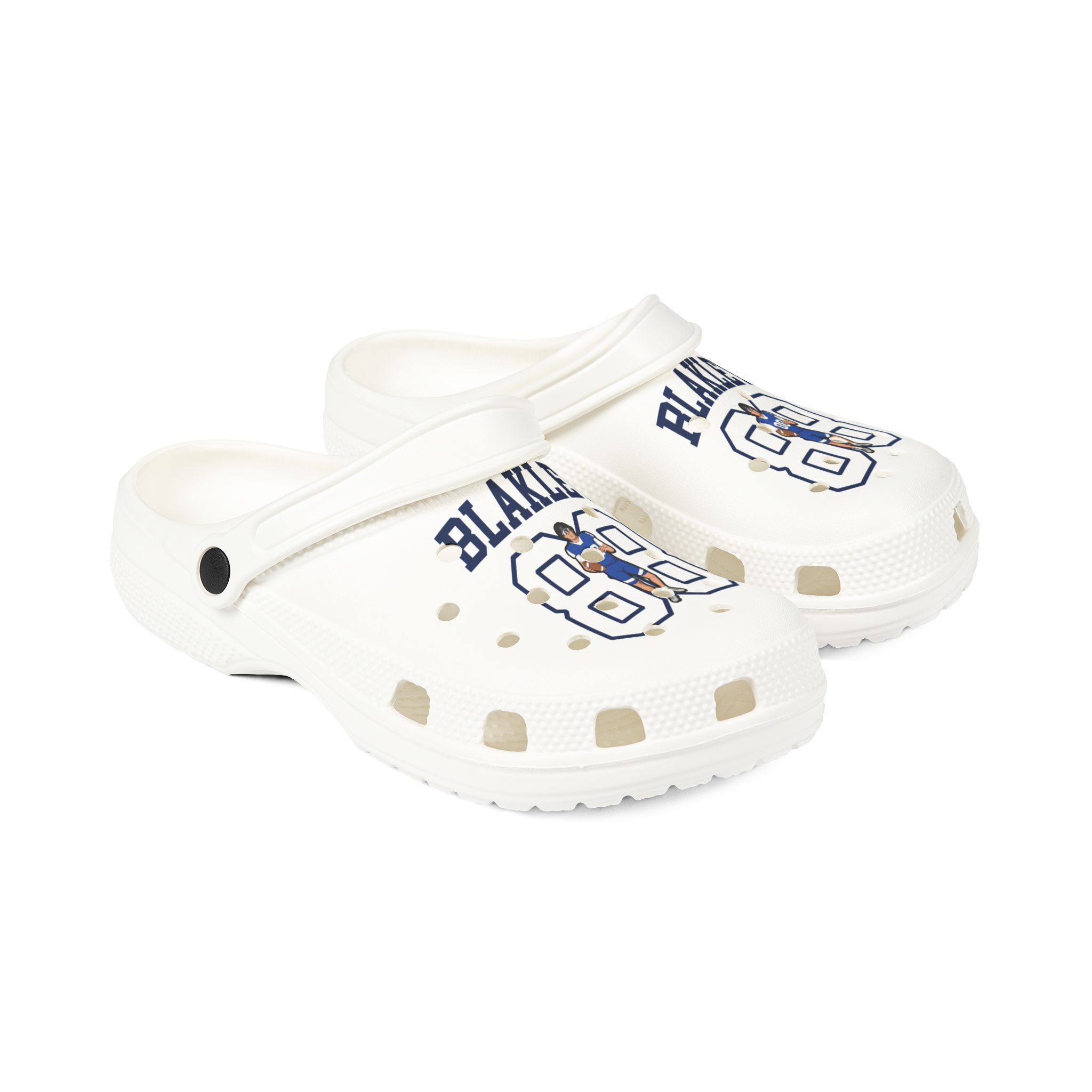 Rubber Clogs — character_shirsey in White
