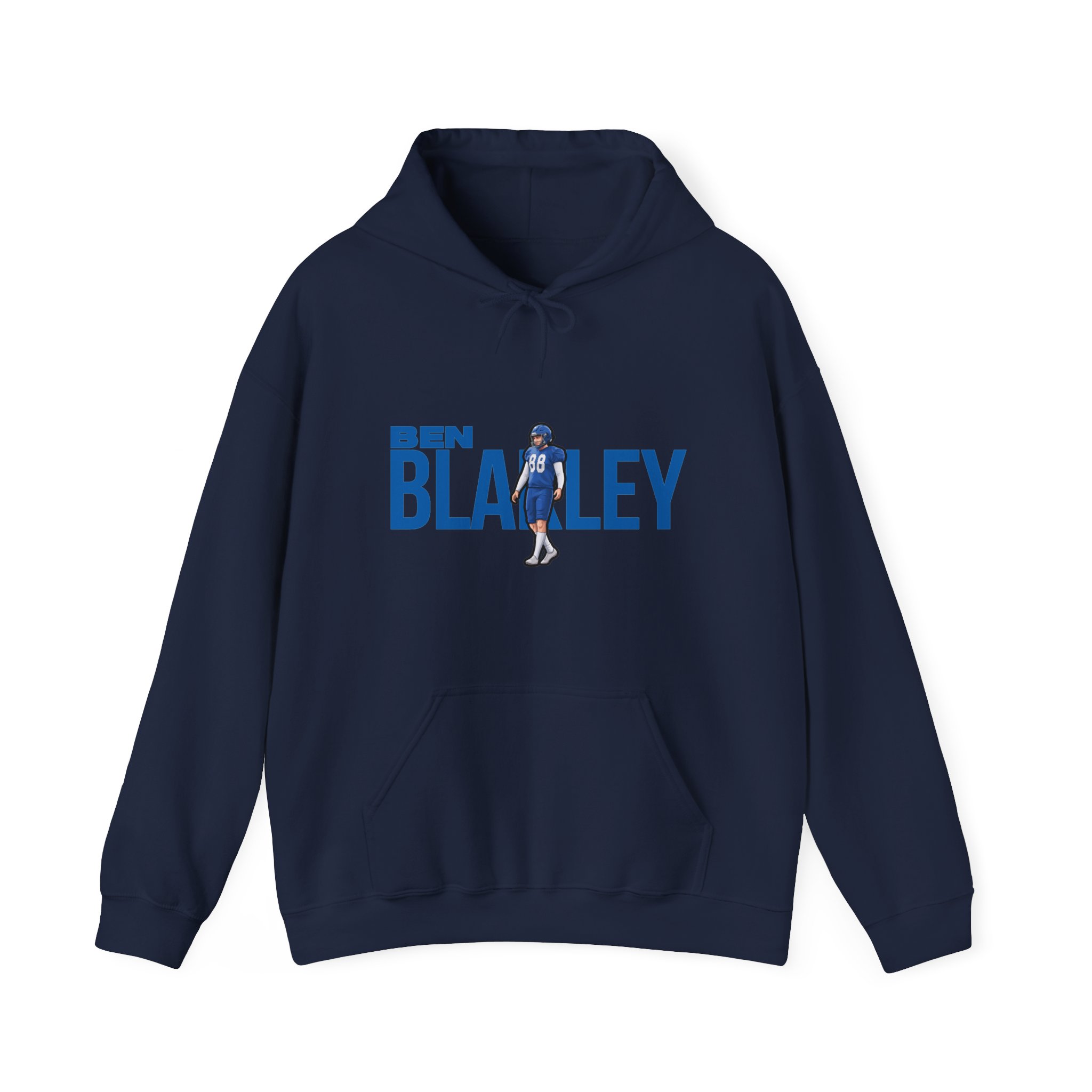 Hoodie — character_player_name in Navy