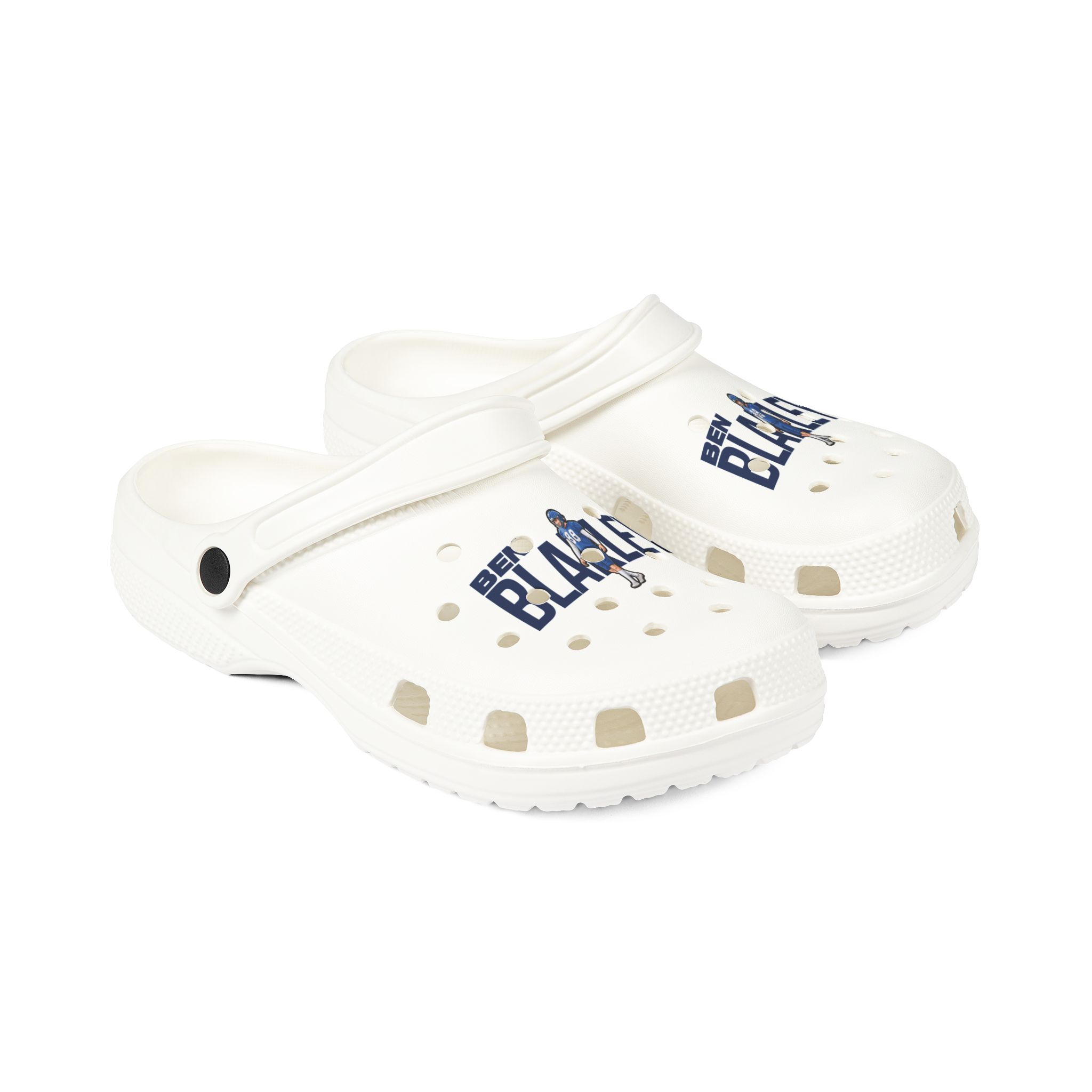 Rubber Clogs — character_player_name in White