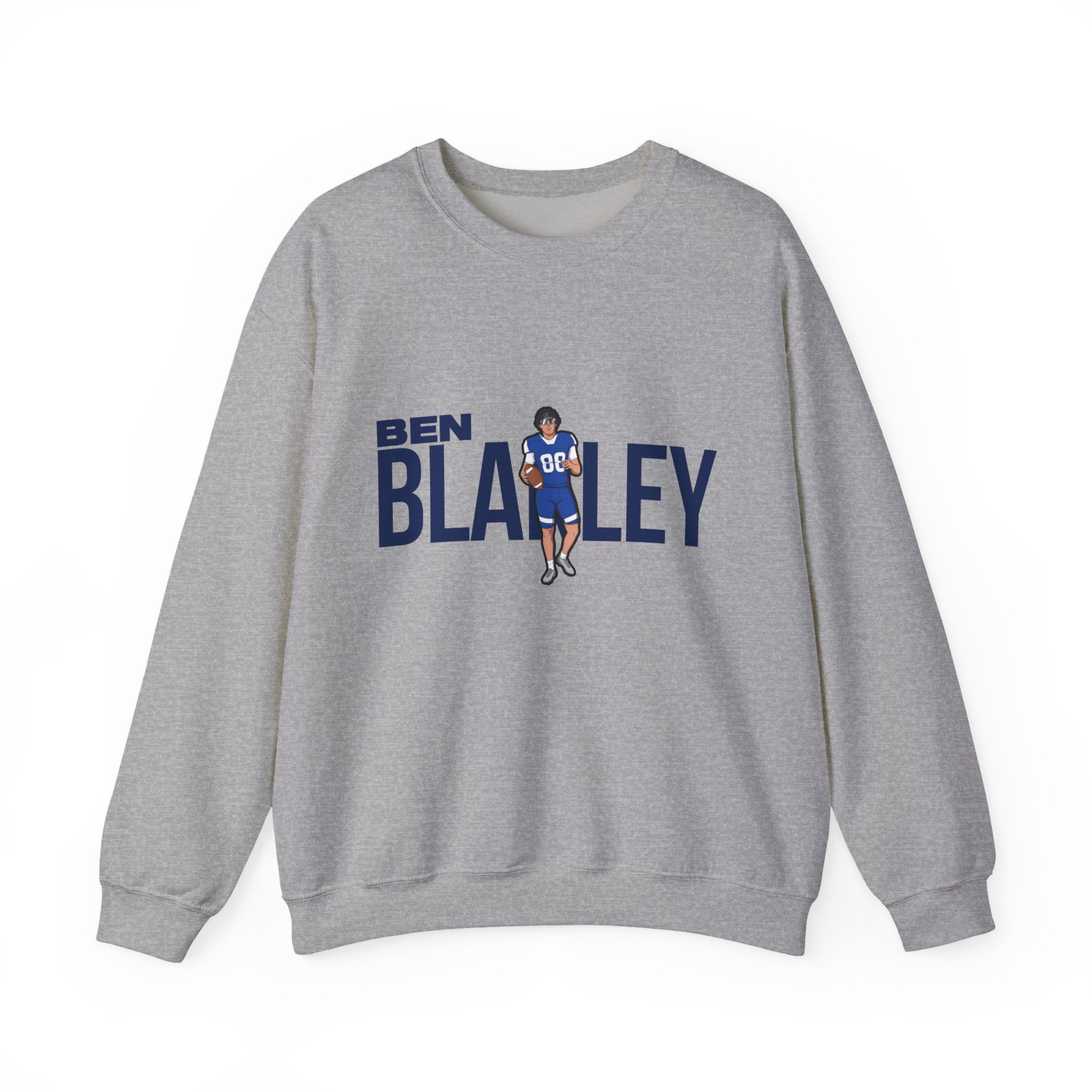 Crewneck Sweatshirt — character_player_name in Grey