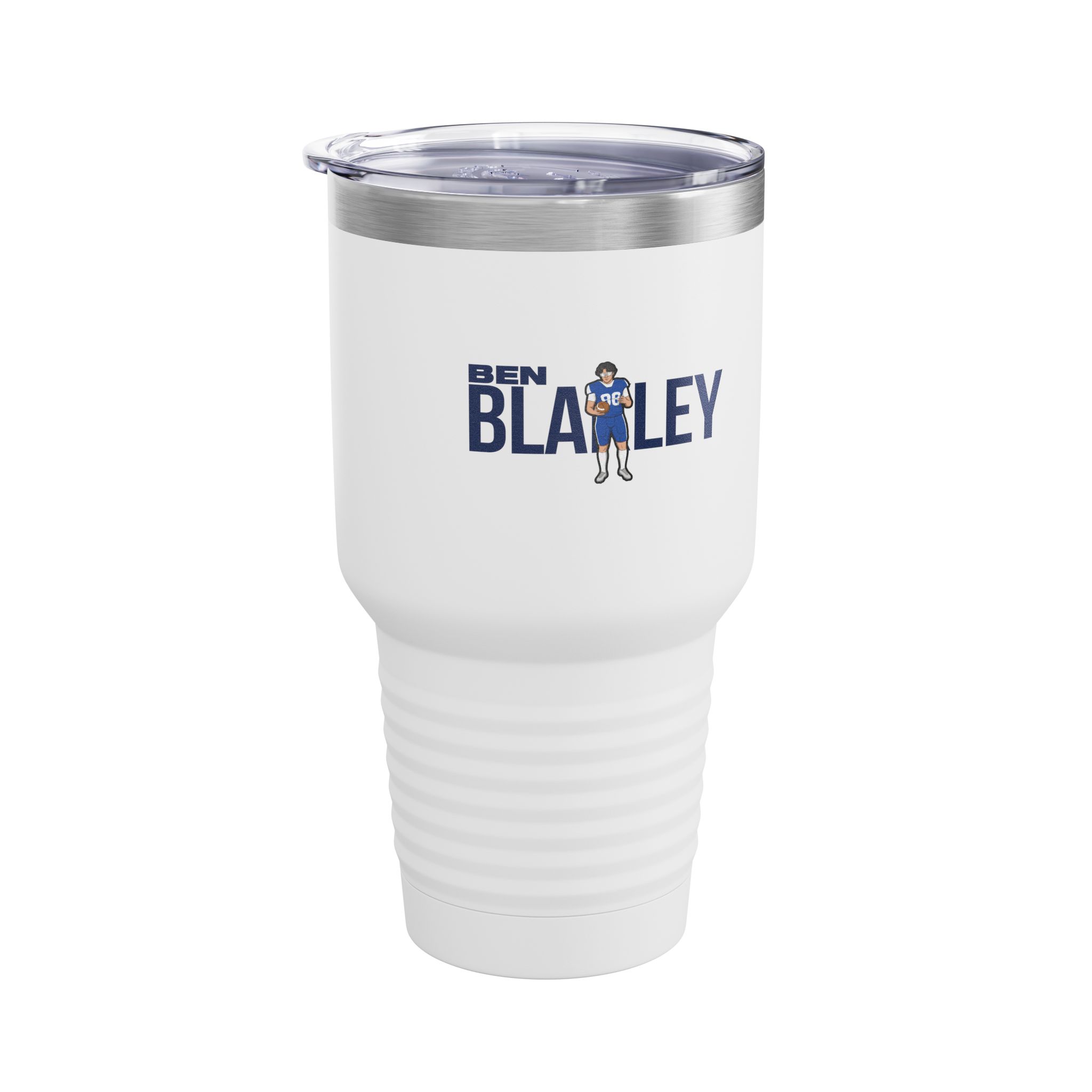 30oz Tumbler — character_player_name in White