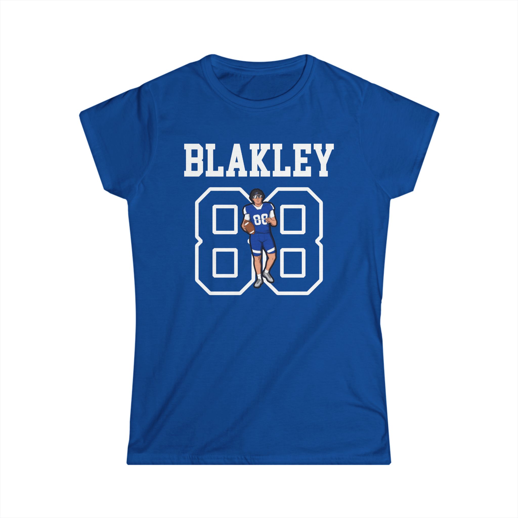 Women's Softstyle Tee — character_shirsey in Royal
