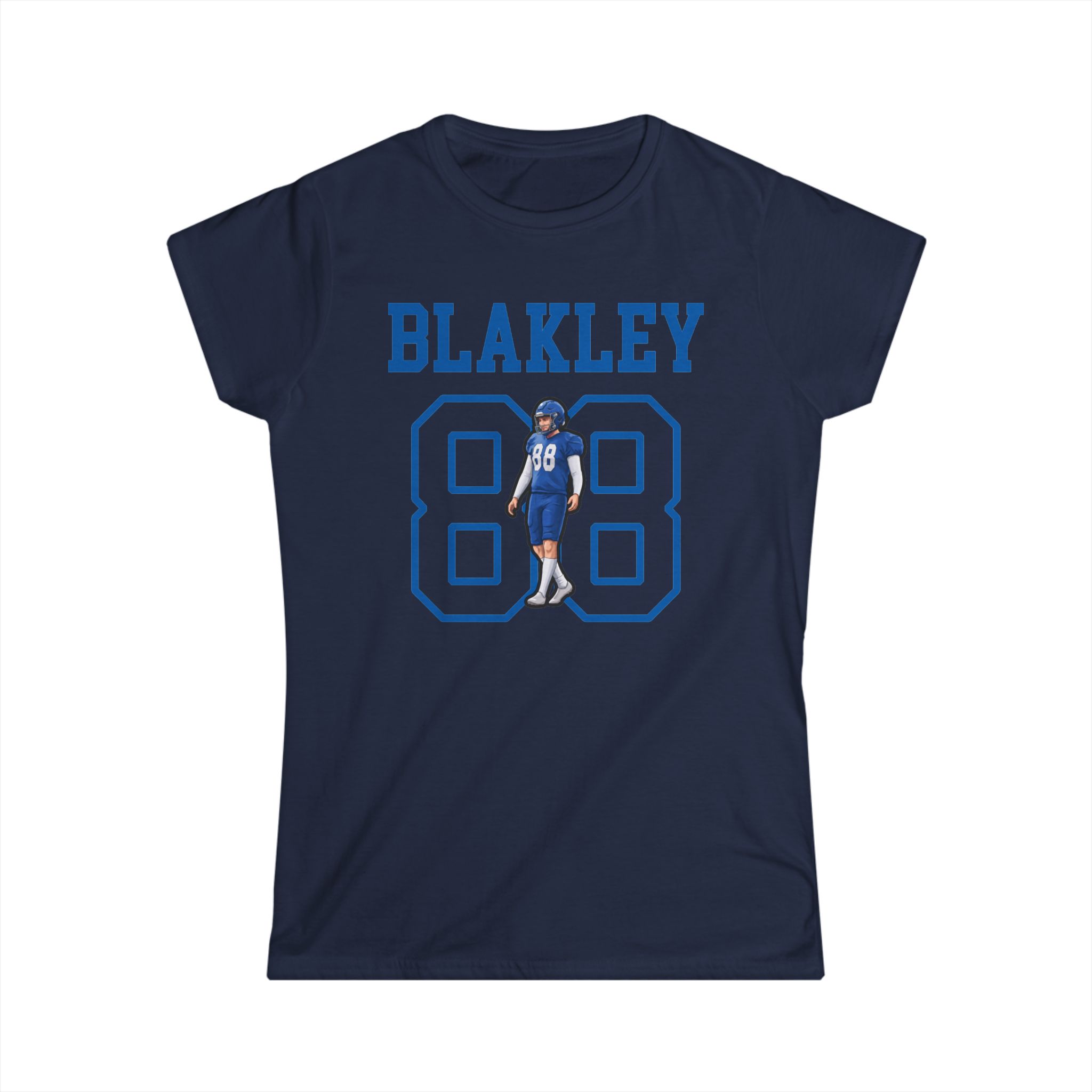 Women's Softstyle Tee — character_shirsey in Navy