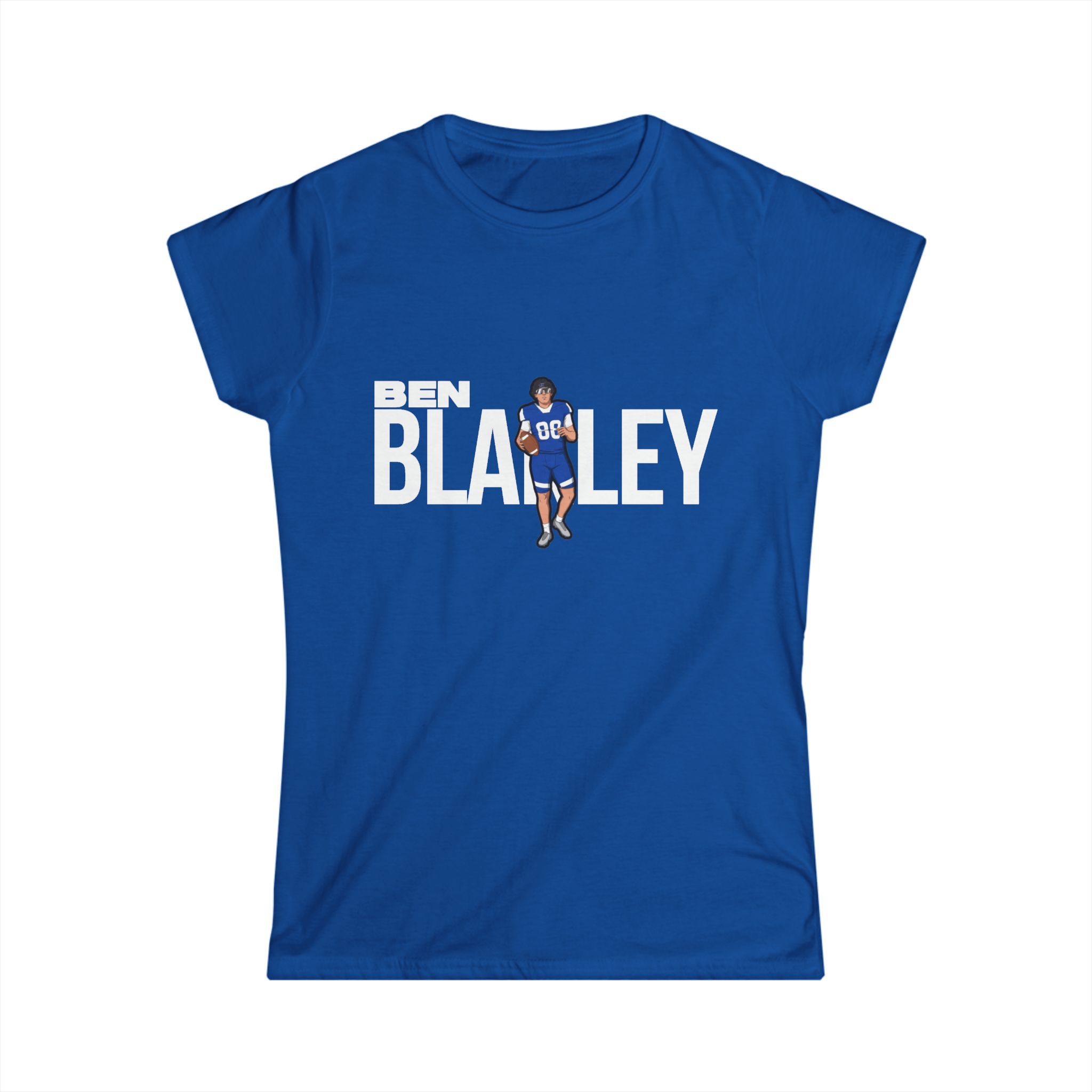 Women's Softstyle Tee — character_player_name in Royal