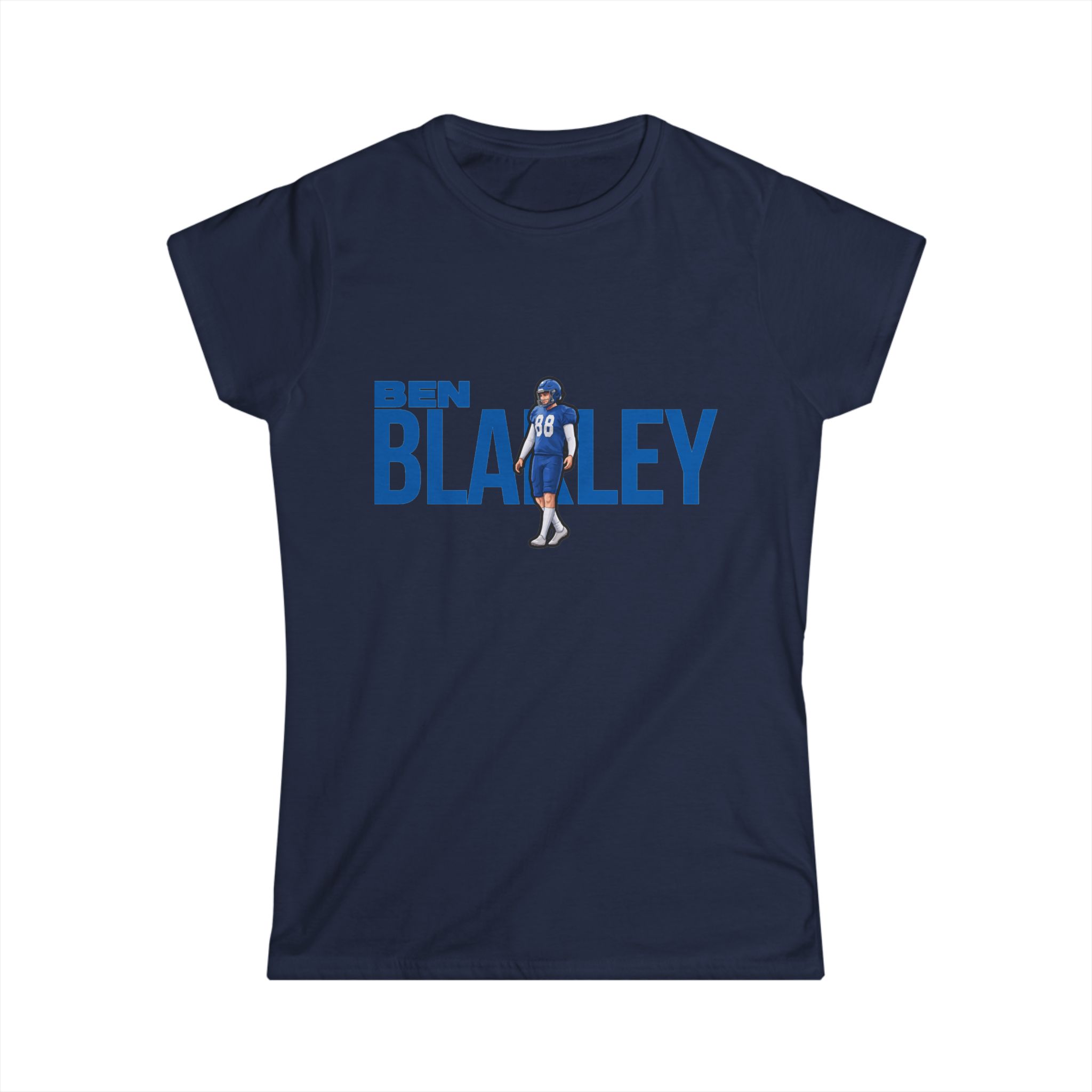Women's Softstyle Tee — character_player_name in Navy