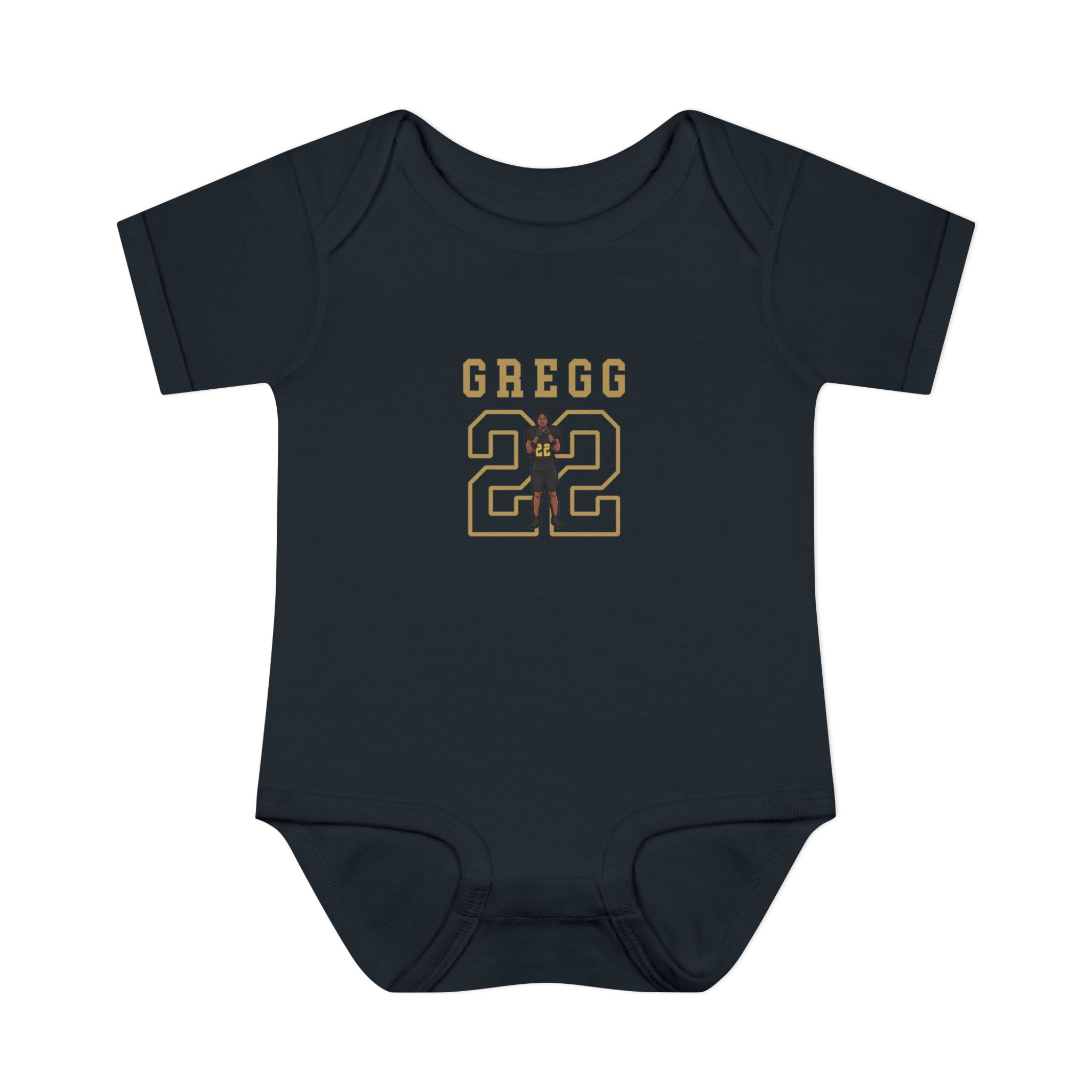 Baby Onesie — character_shirsey in Black