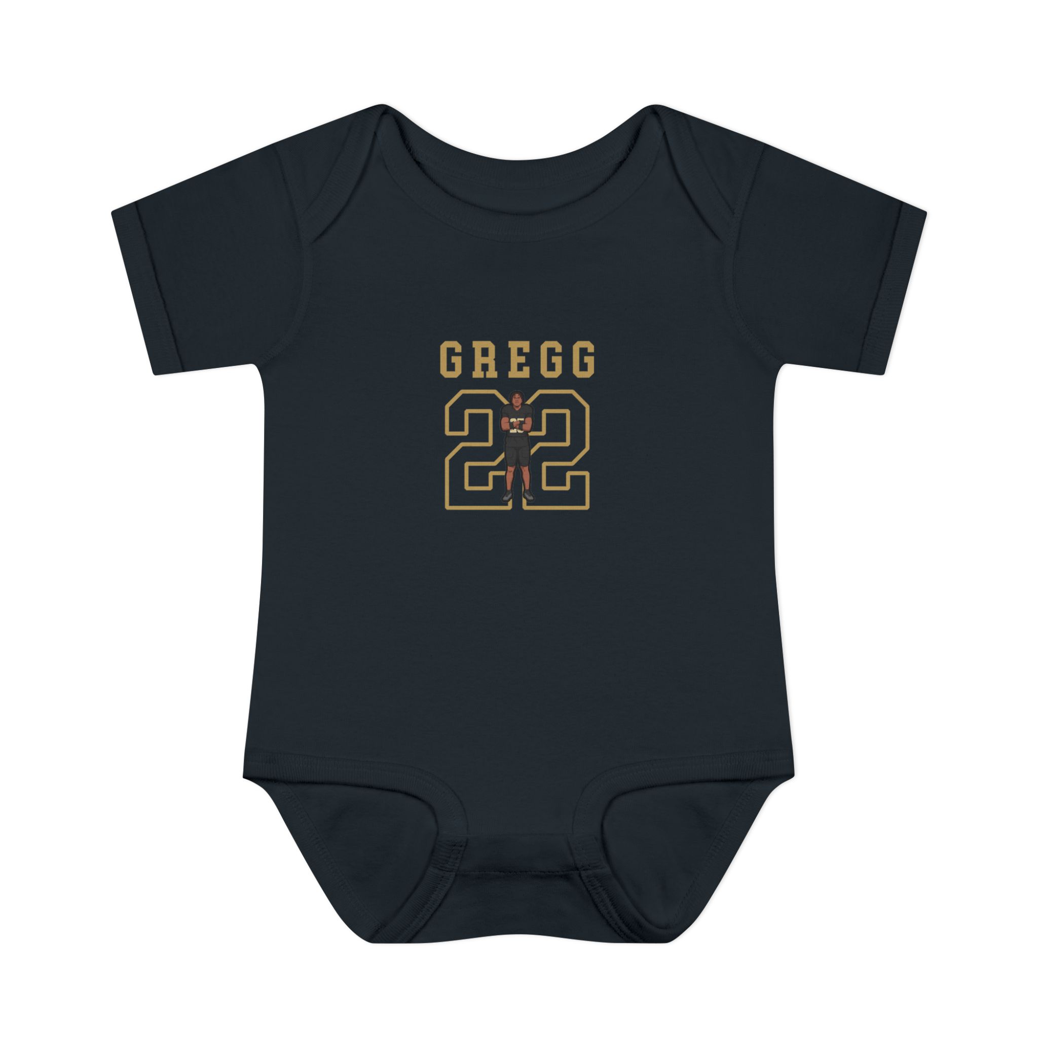 Baby Onesie — character_shirsey in Black