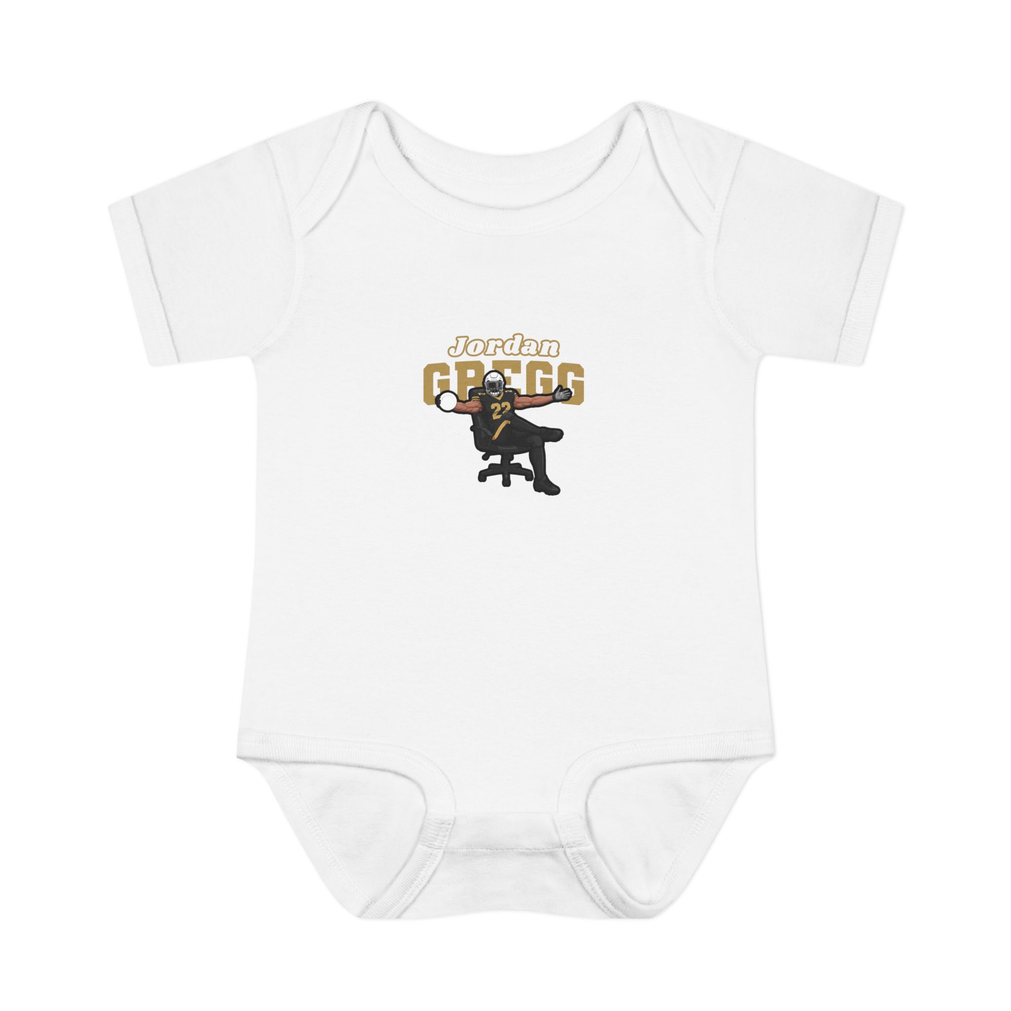 Baby Onesie — character_name_arch in White