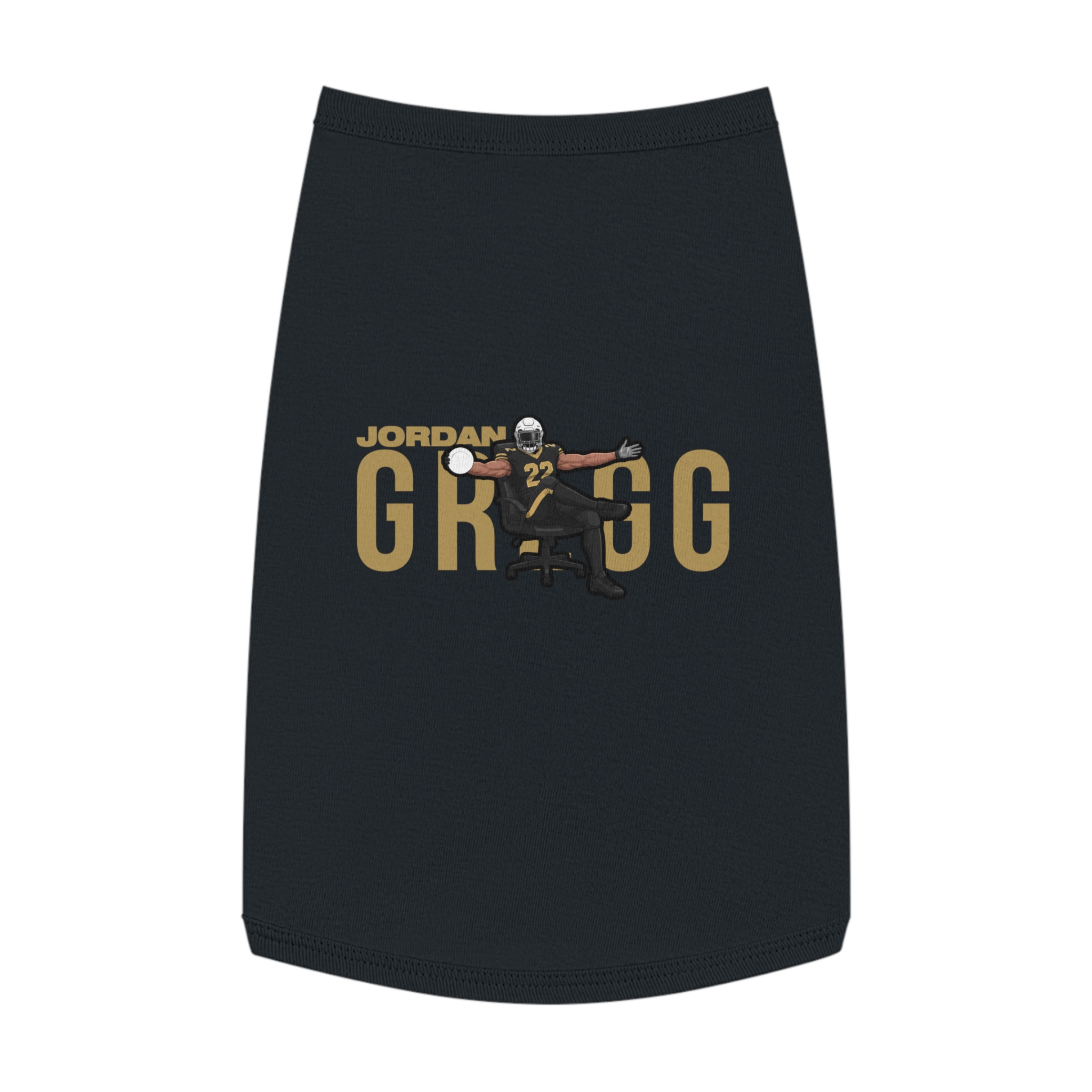 Pet Tank Top — character_player_name in Black
