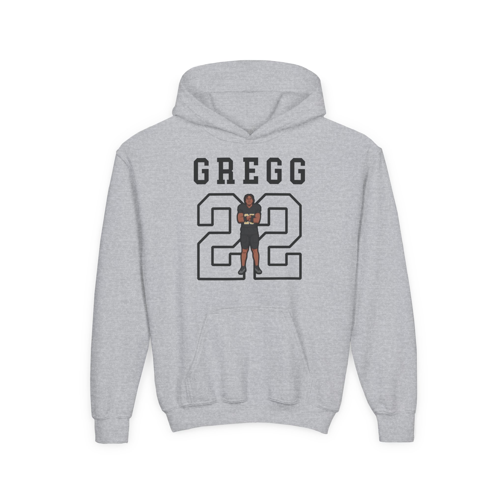 Youth Hoodie — character_shirsey in Grey