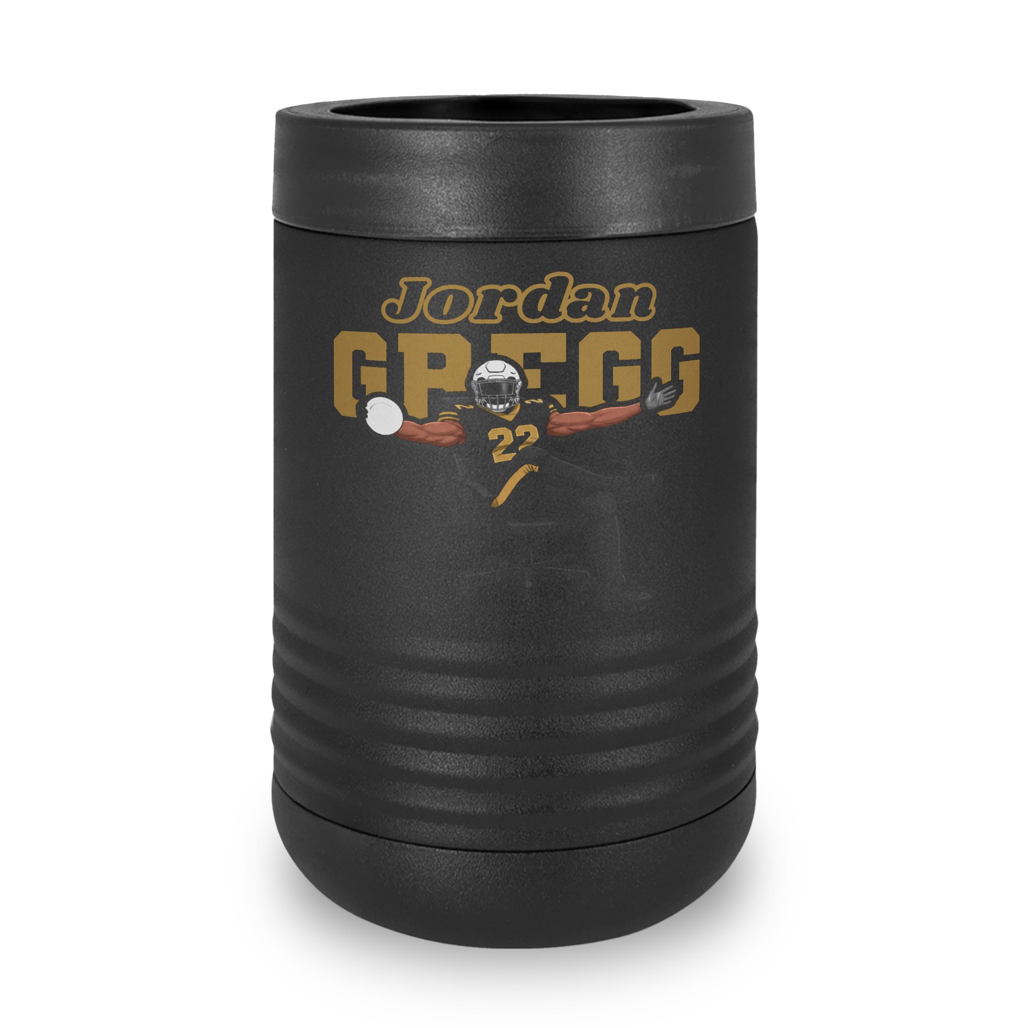 Stainless Can Cooler — character_name_arch in Black